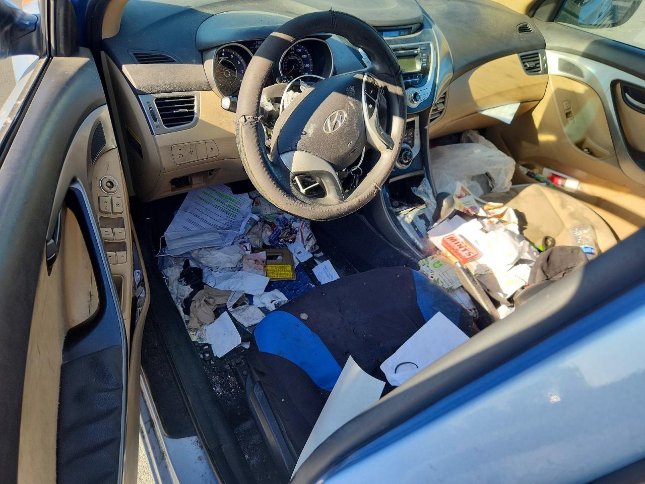 2012 Hyundai Elantra Gls Blue vin: KMHDH4AE0CU447934