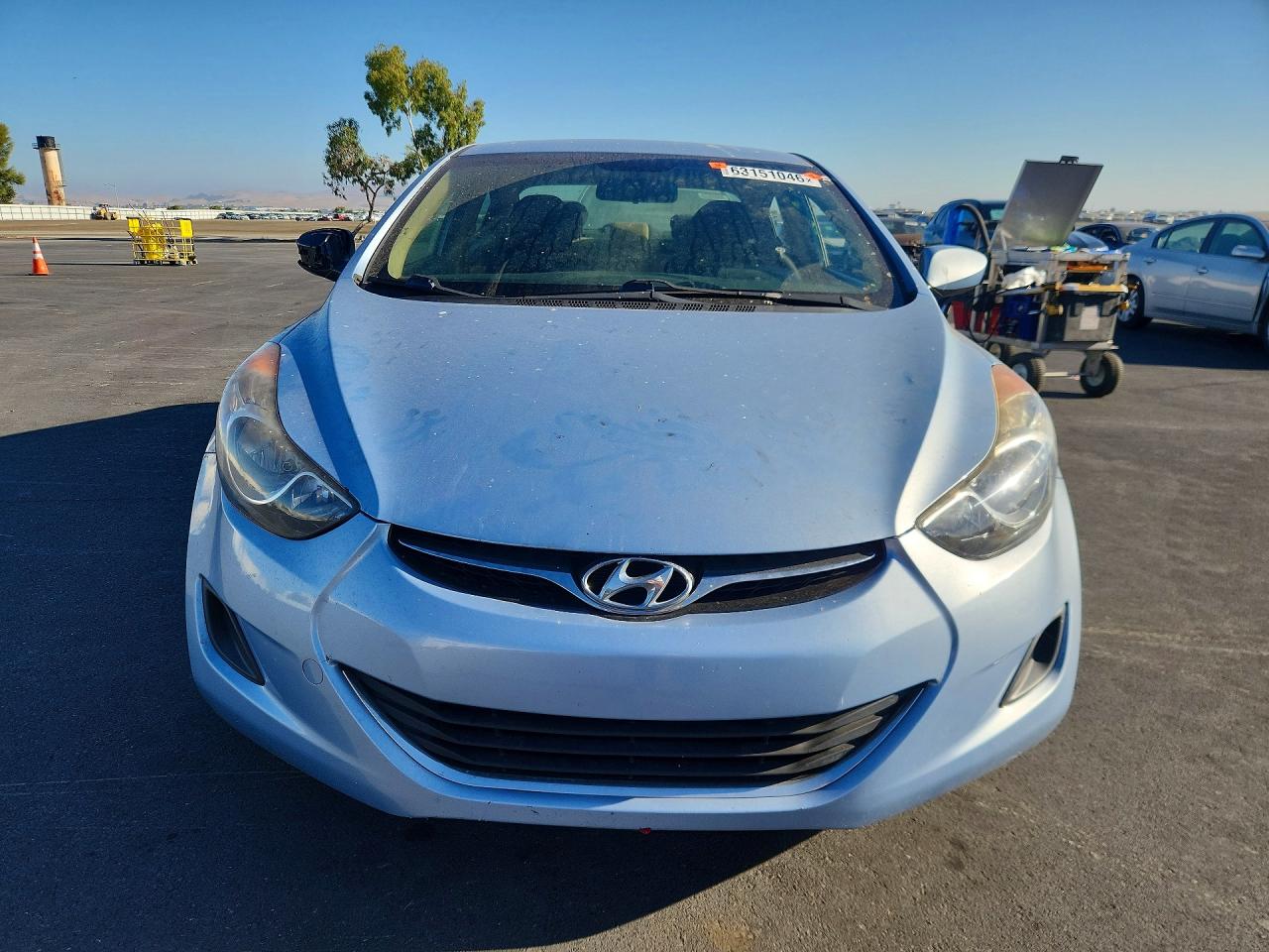 2012 Hyundai Elantra Gls Blue vin: KMHDH4AE0CU447934