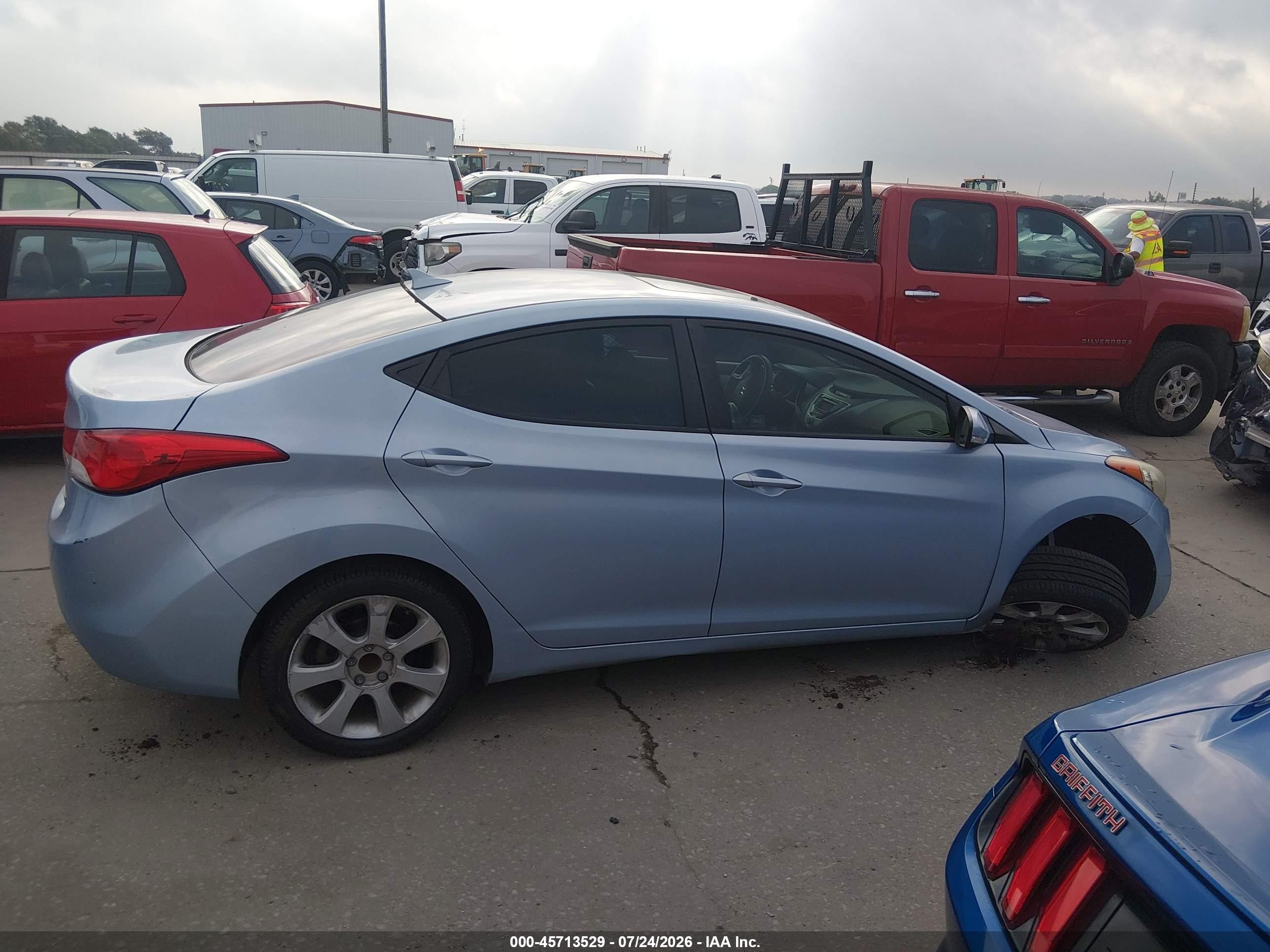2012 Hyundai Elantra Limited (ulsan Plant) Blue vin: KMHDH4AE0CU459310