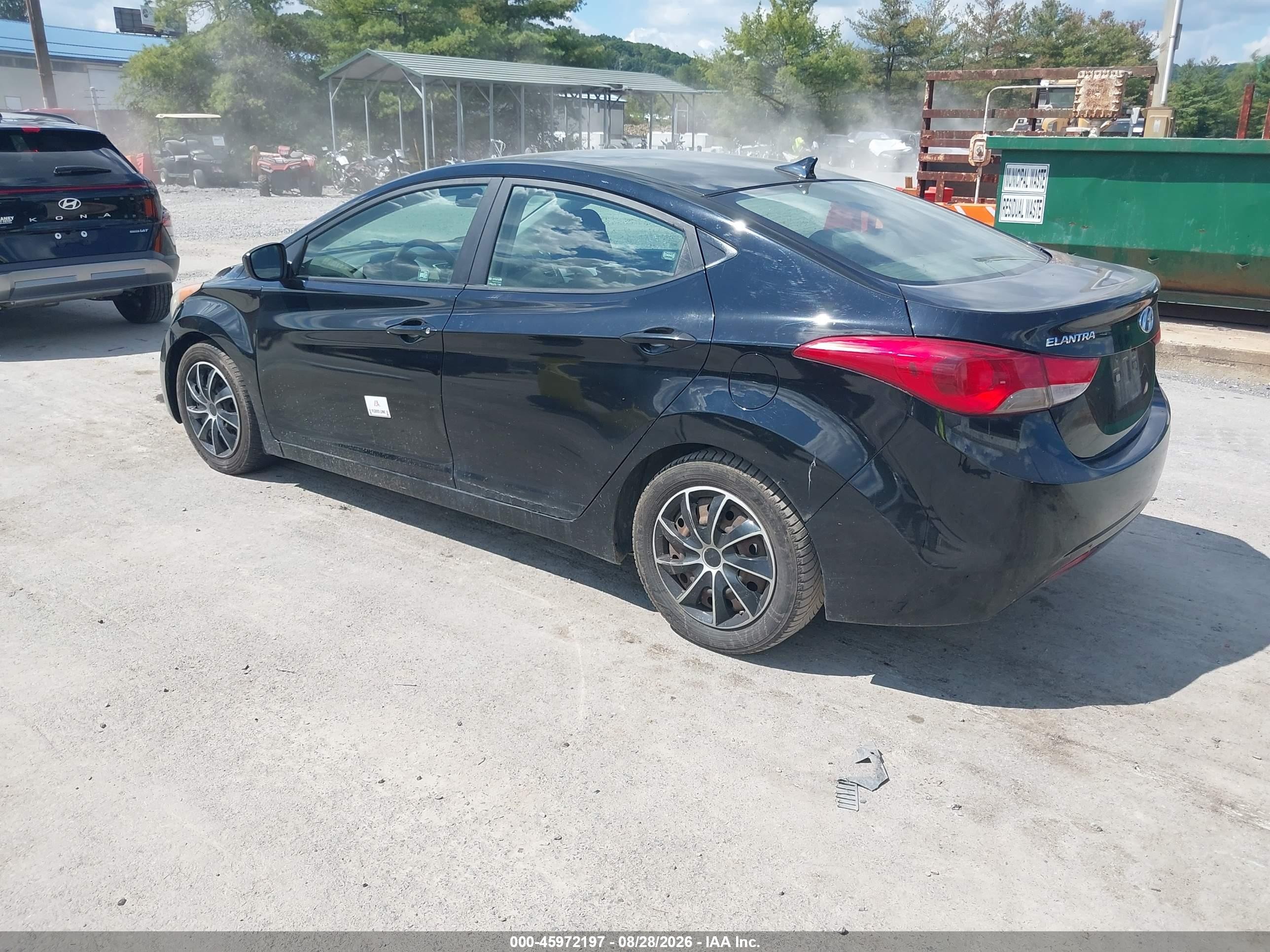 2012 Hyundai Elantra Gls (ulsan Plant) Black vin: KMHDH4AE0CU467441