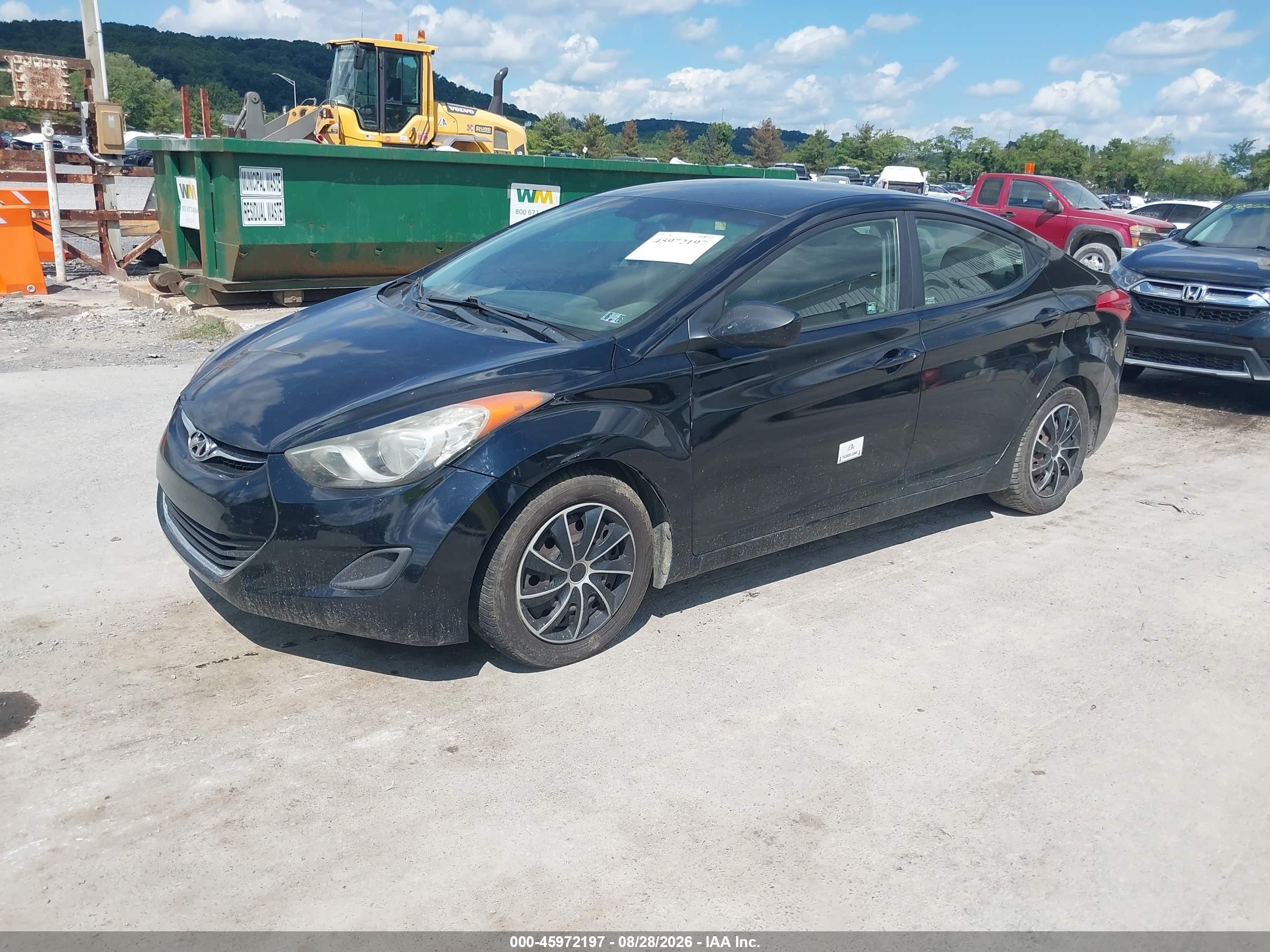 2012 Hyundai Elantra Gls (ulsan Plant) Black vin: KMHDH4AE0CU467441
