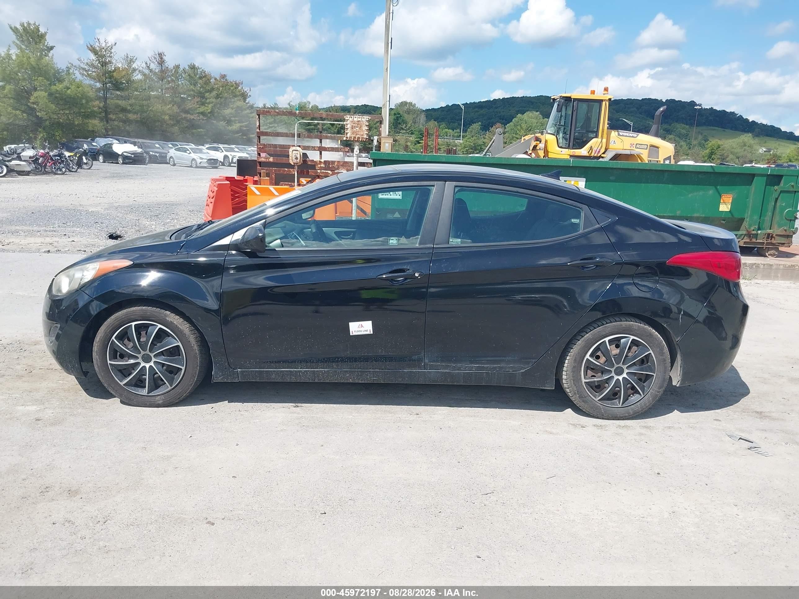 2012 Hyundai Elantra Gls (ulsan Plant) Black vin: KMHDH4AE0CU467441