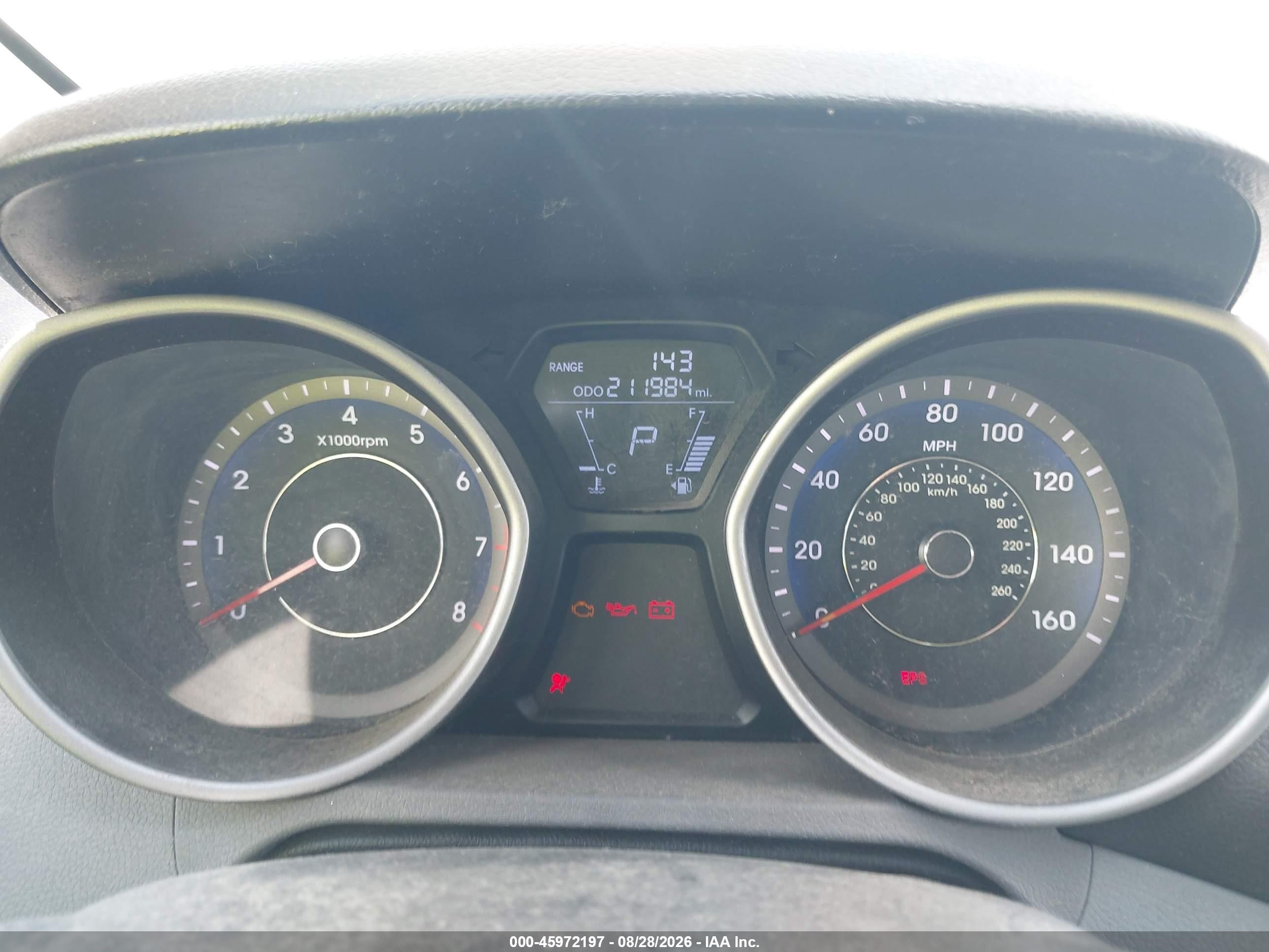2012 Hyundai Elantra Gls (ulsan Plant) Black vin: KMHDH4AE0CU467441