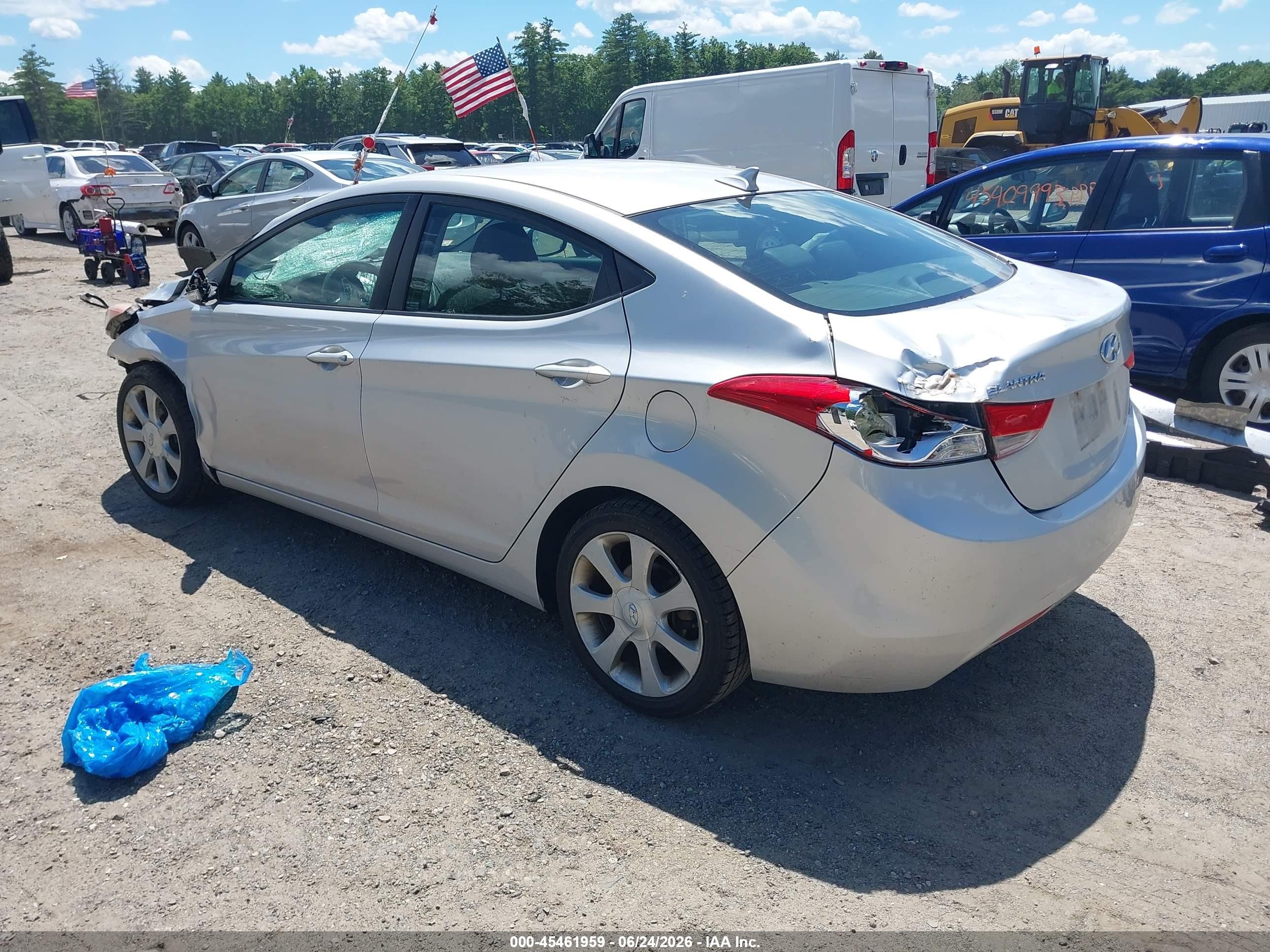 2012 Hyundai Elantra Limited (ulsan Plant) Серебряный vin: KMHDH4AE0CU475779