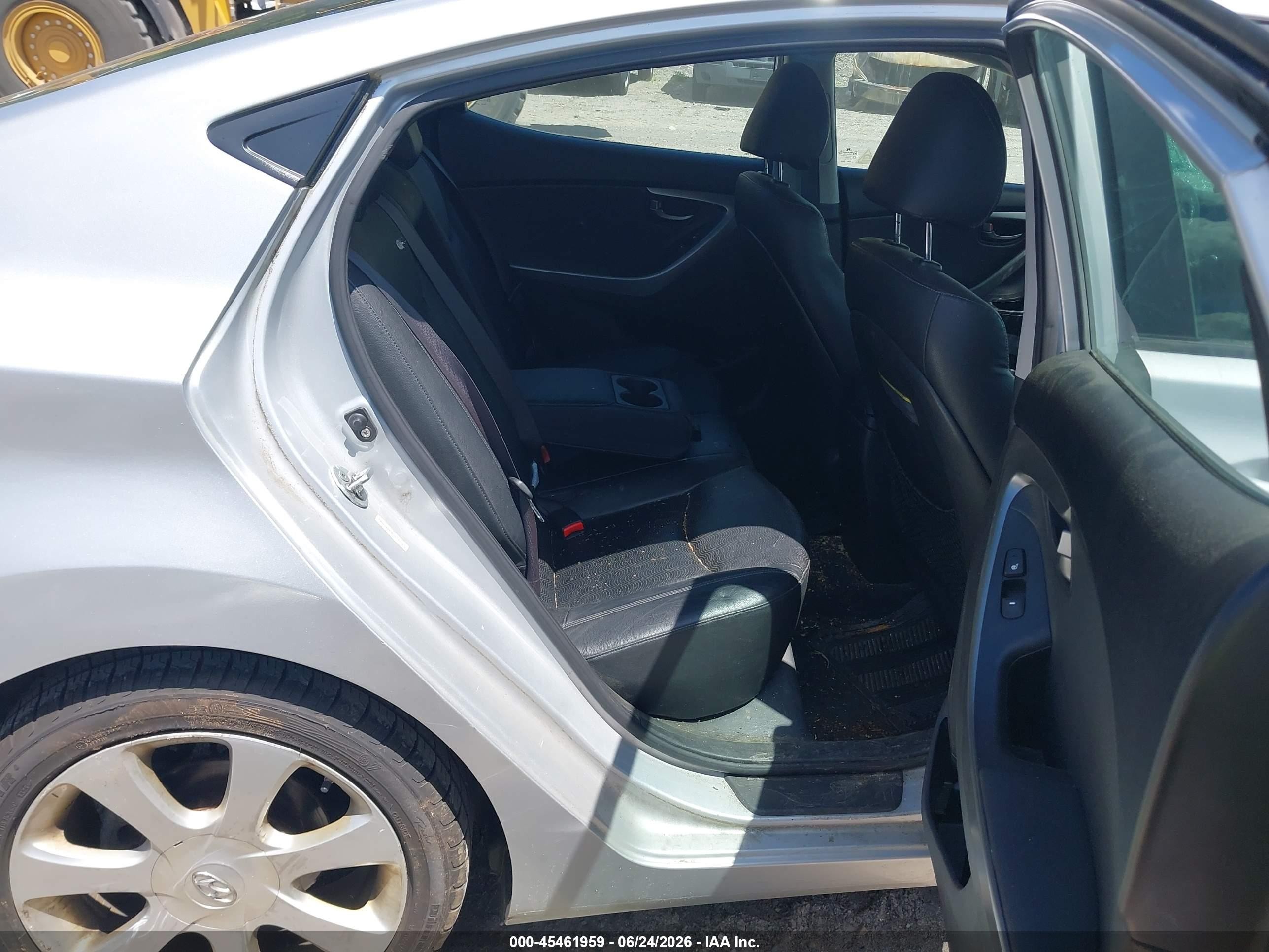 2012 Hyundai Elantra Limited (ulsan Plant) Серебряный vin: KMHDH4AE0CU475779