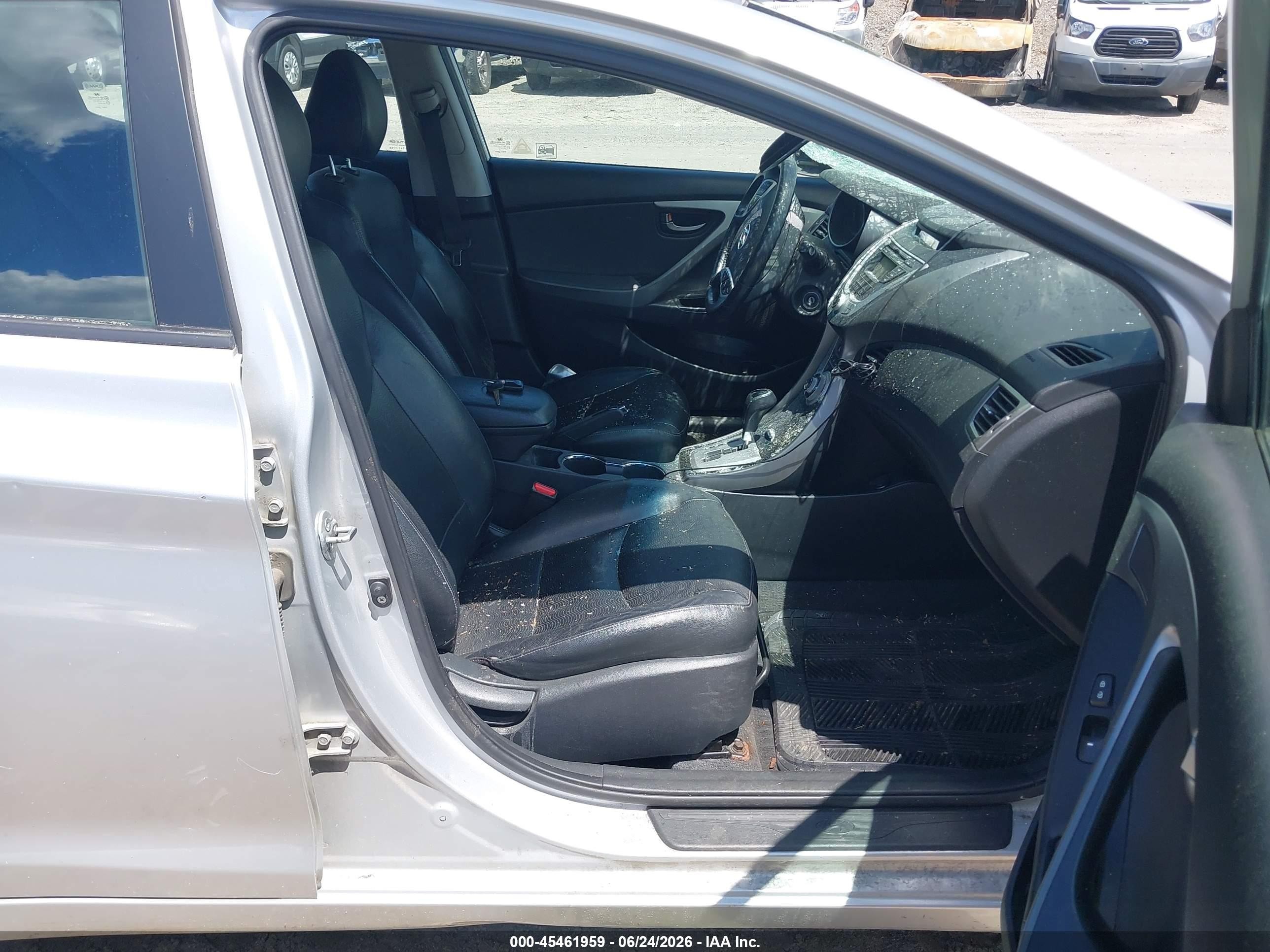 2012 Hyundai Elantra Limited (ulsan Plant) Серебряный vin: KMHDH4AE0CU475779
