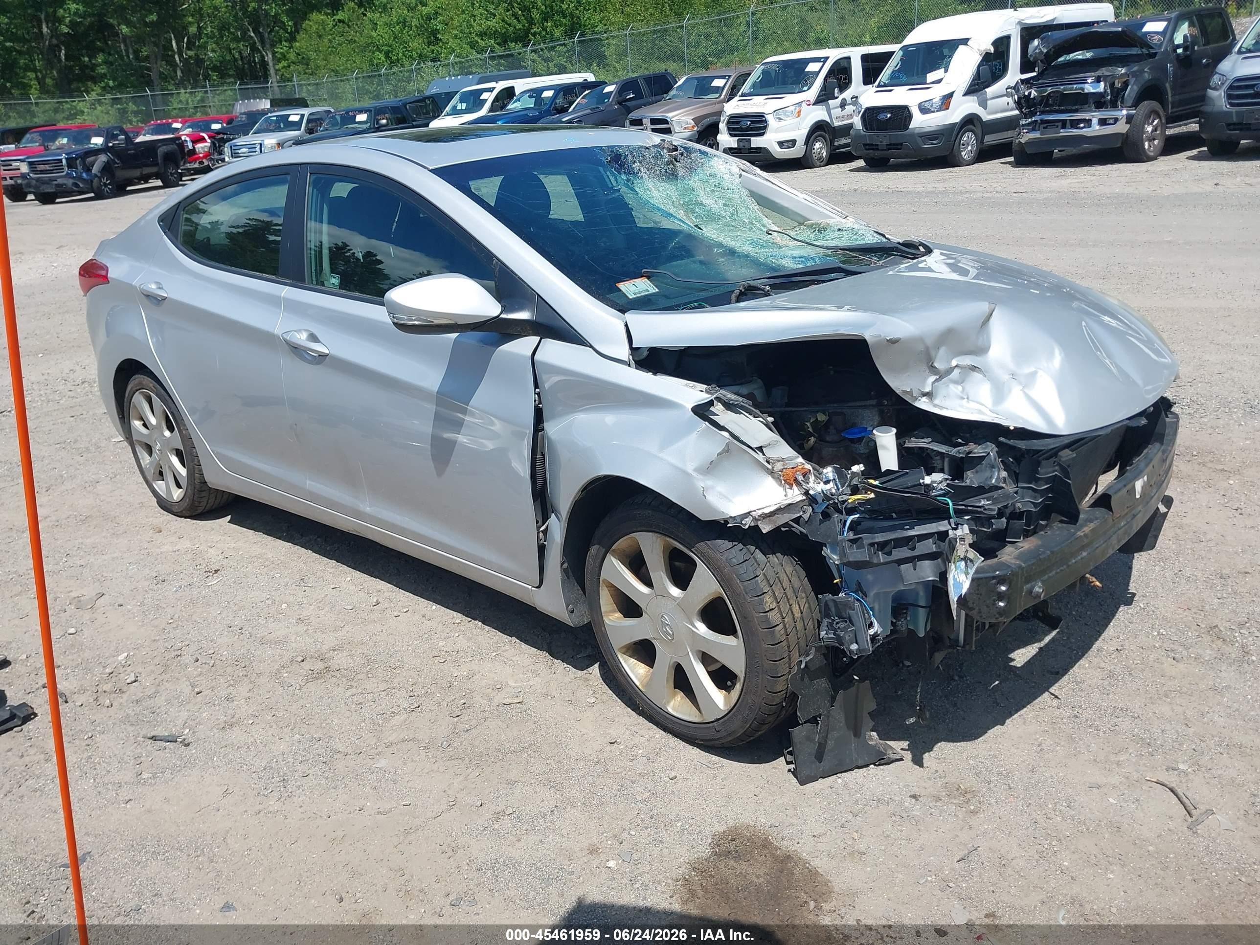 2012 Hyundai Elantra Limited (ulsan Plant) Silver vin: KMHDH4AE0CU475779
