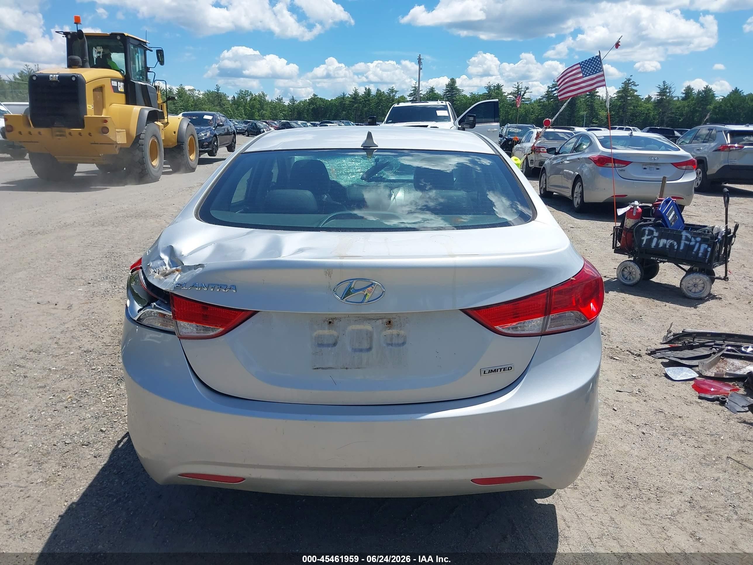 2012 Hyundai Elantra Limited (ulsan Plant) Серебряный vin: KMHDH4AE0CU475779