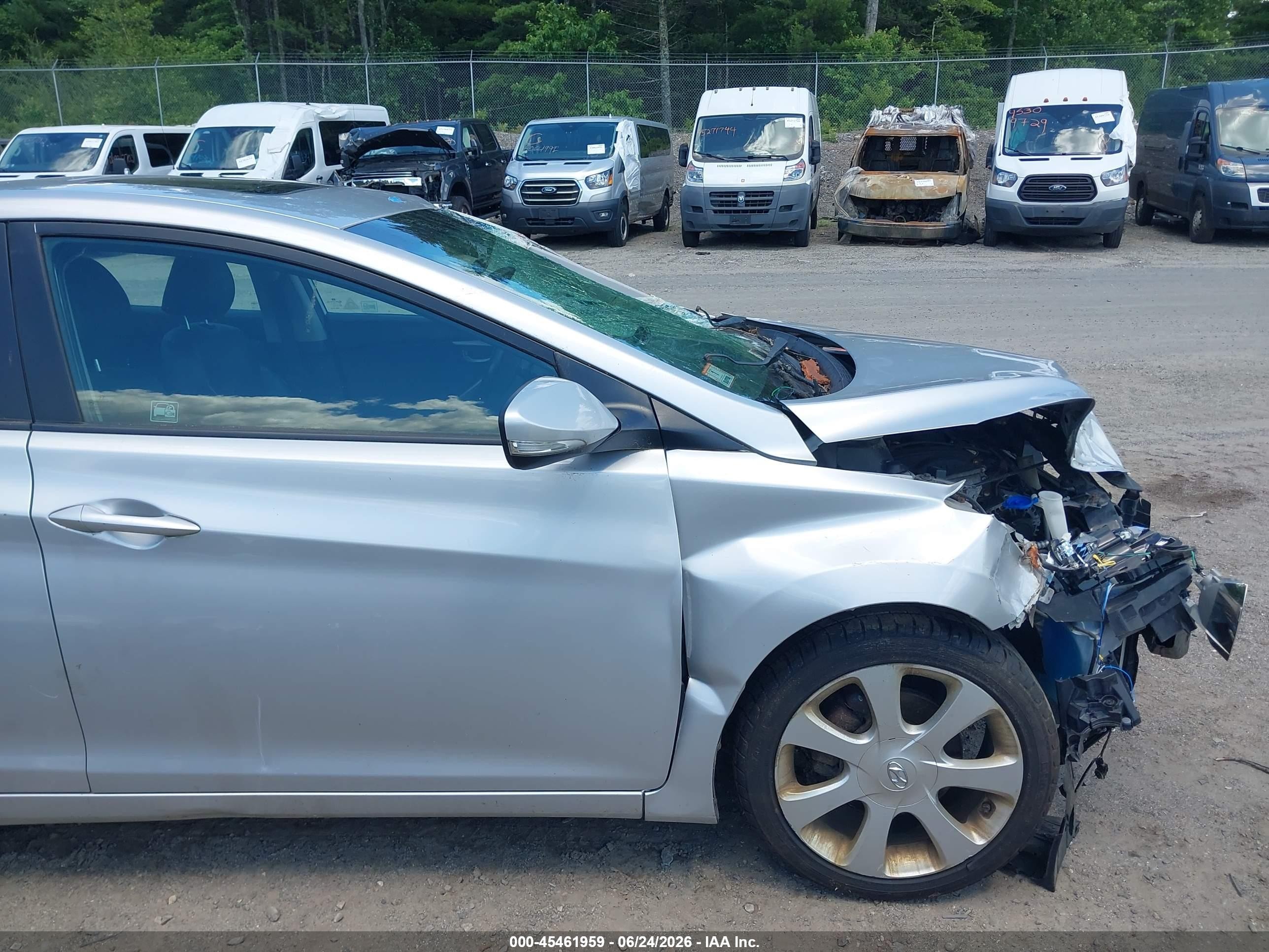 2012 Hyundai Elantra Limited (ulsan Plant) Серебряный vin: KMHDH4AE0CU475779
