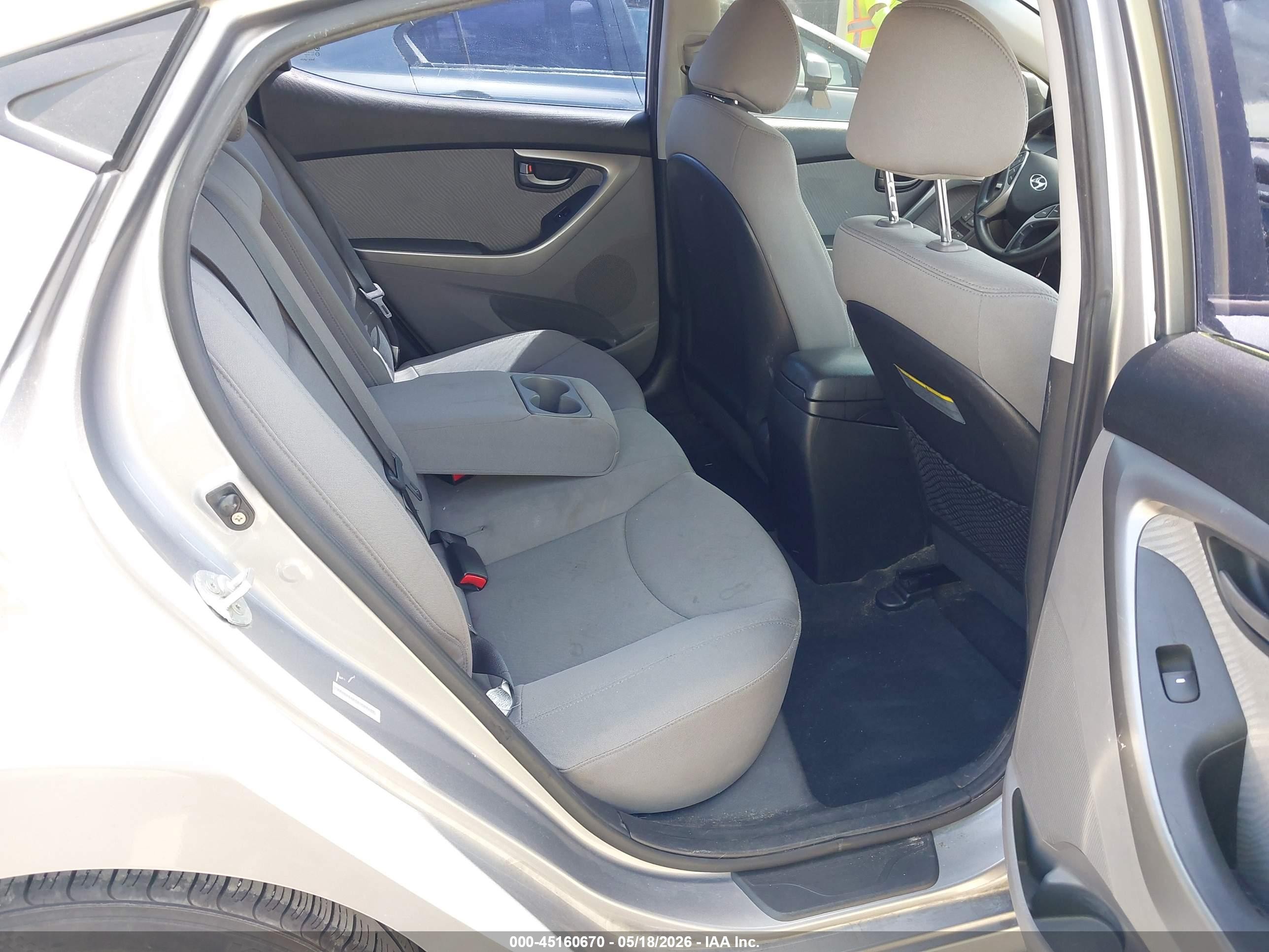 2013 Hyundai Elantra Gls Gray vin: KMHDH4AE0DU009402