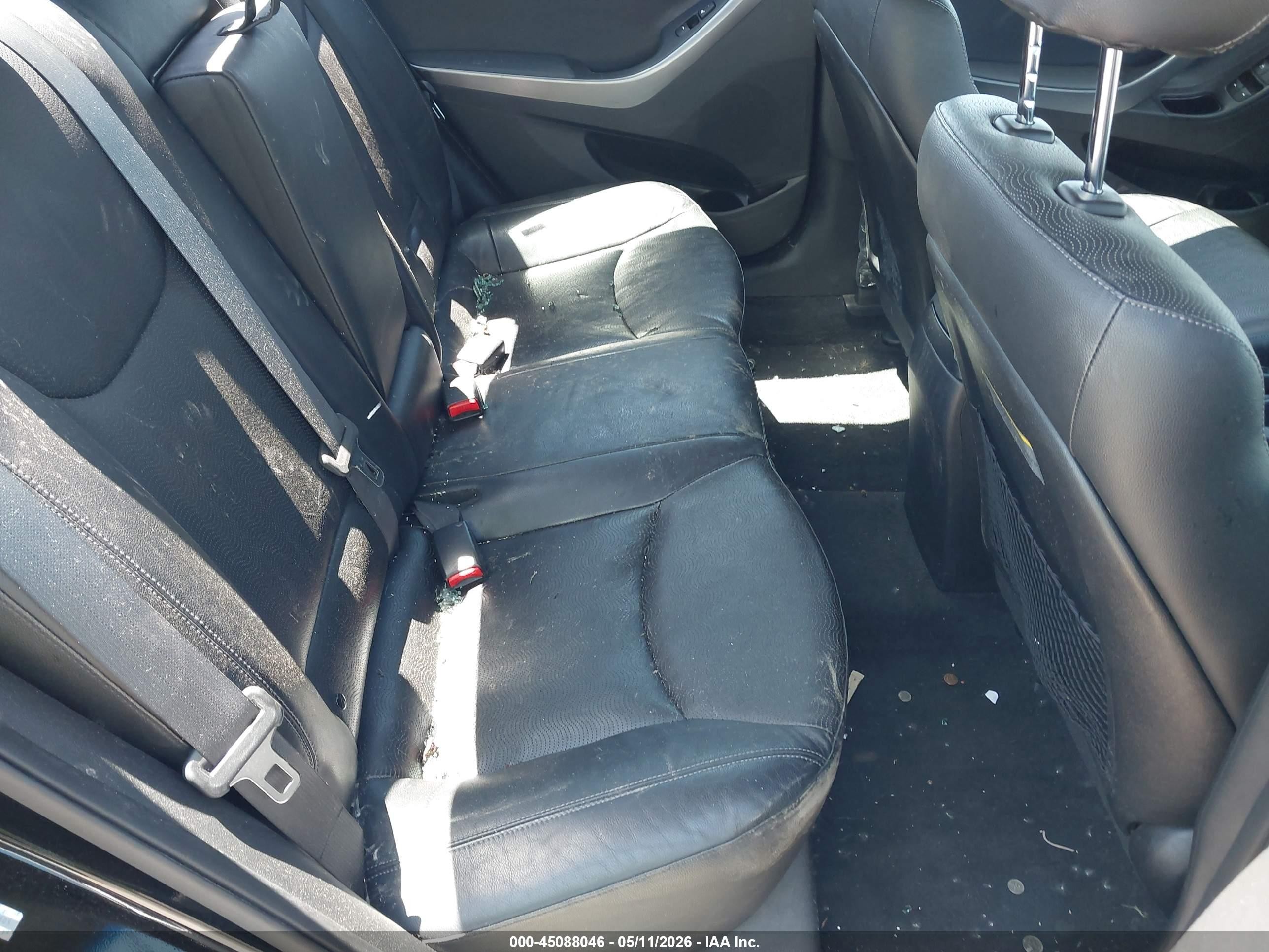 2013 Hyundai Elantra Limited Black vin: KMHDH4AE0DU009805