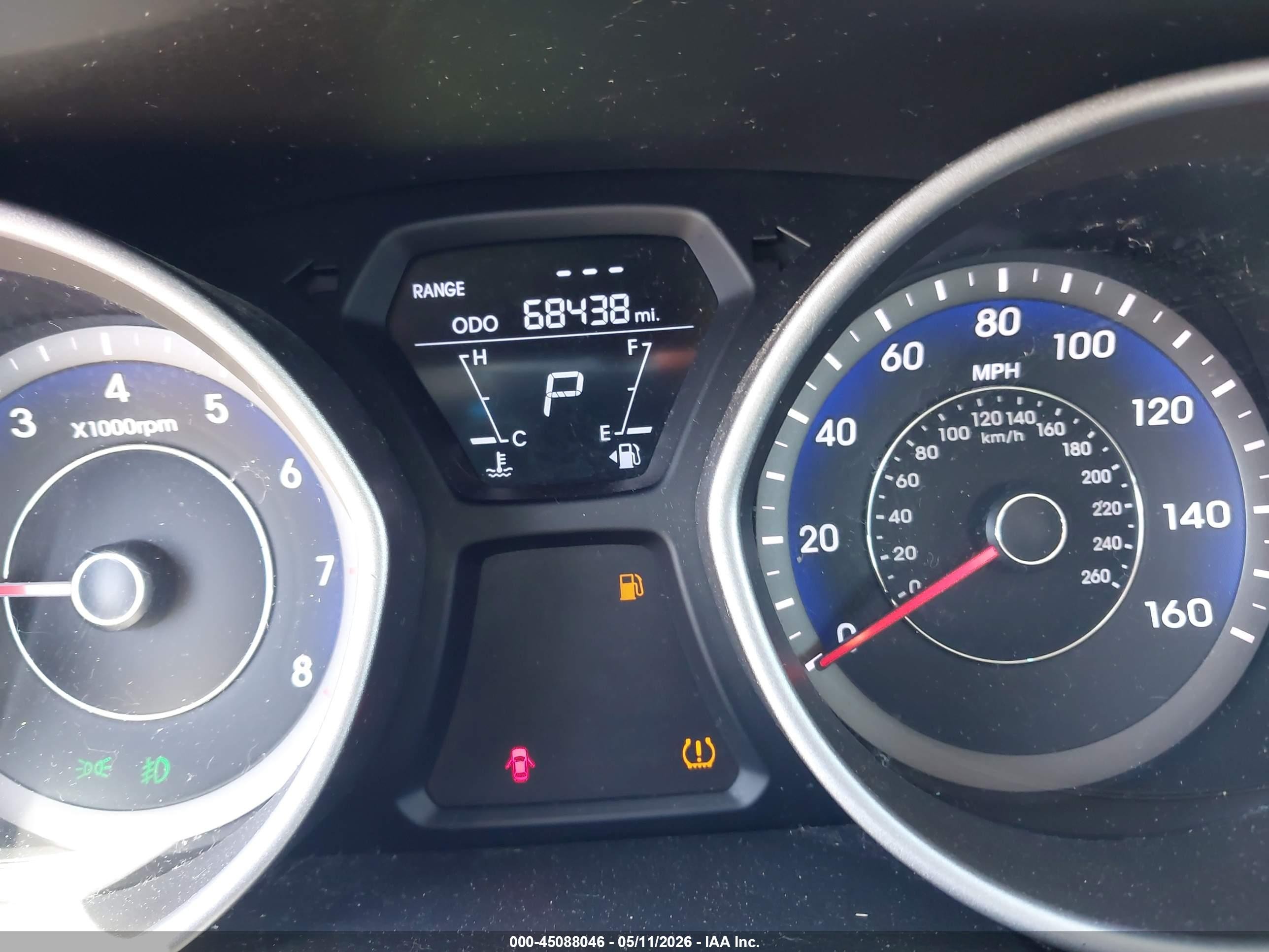 2013 Hyundai Elantra Limited Black vin: KMHDH4AE0DU009805