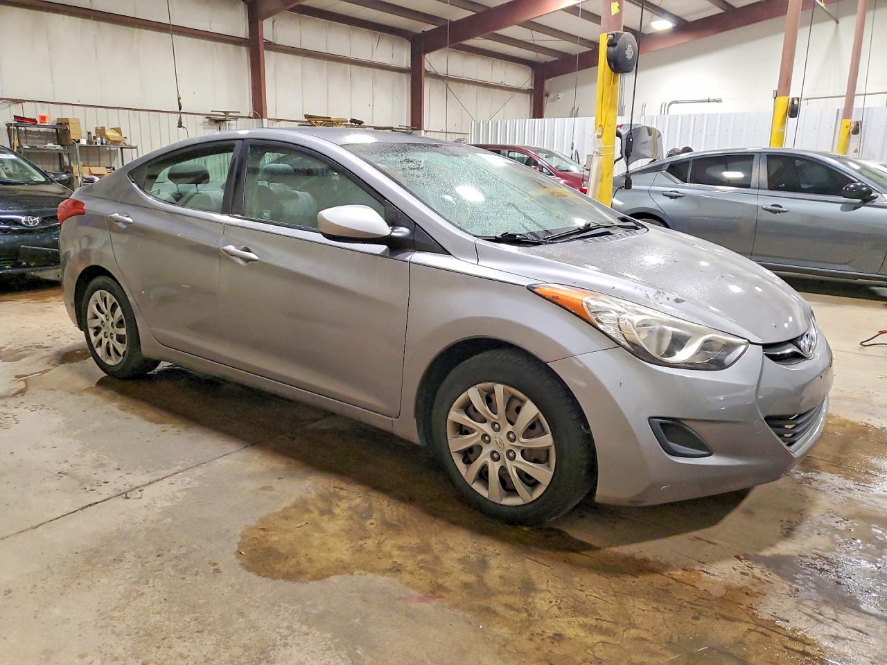 2013 Hyundai Elantra Gls Gray vin: KMHDH4AE0DU485536