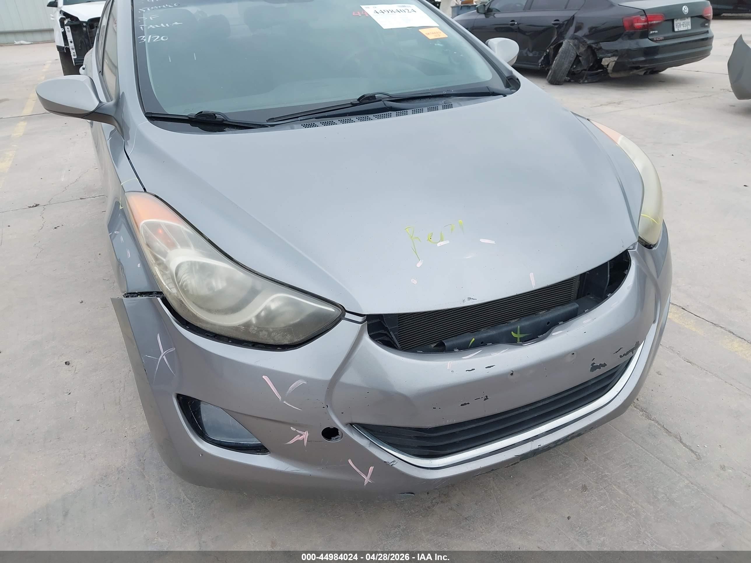 2013 Hyundai Elantra Gls/limited Серебряный vin: KMHDH4AE0DU498335