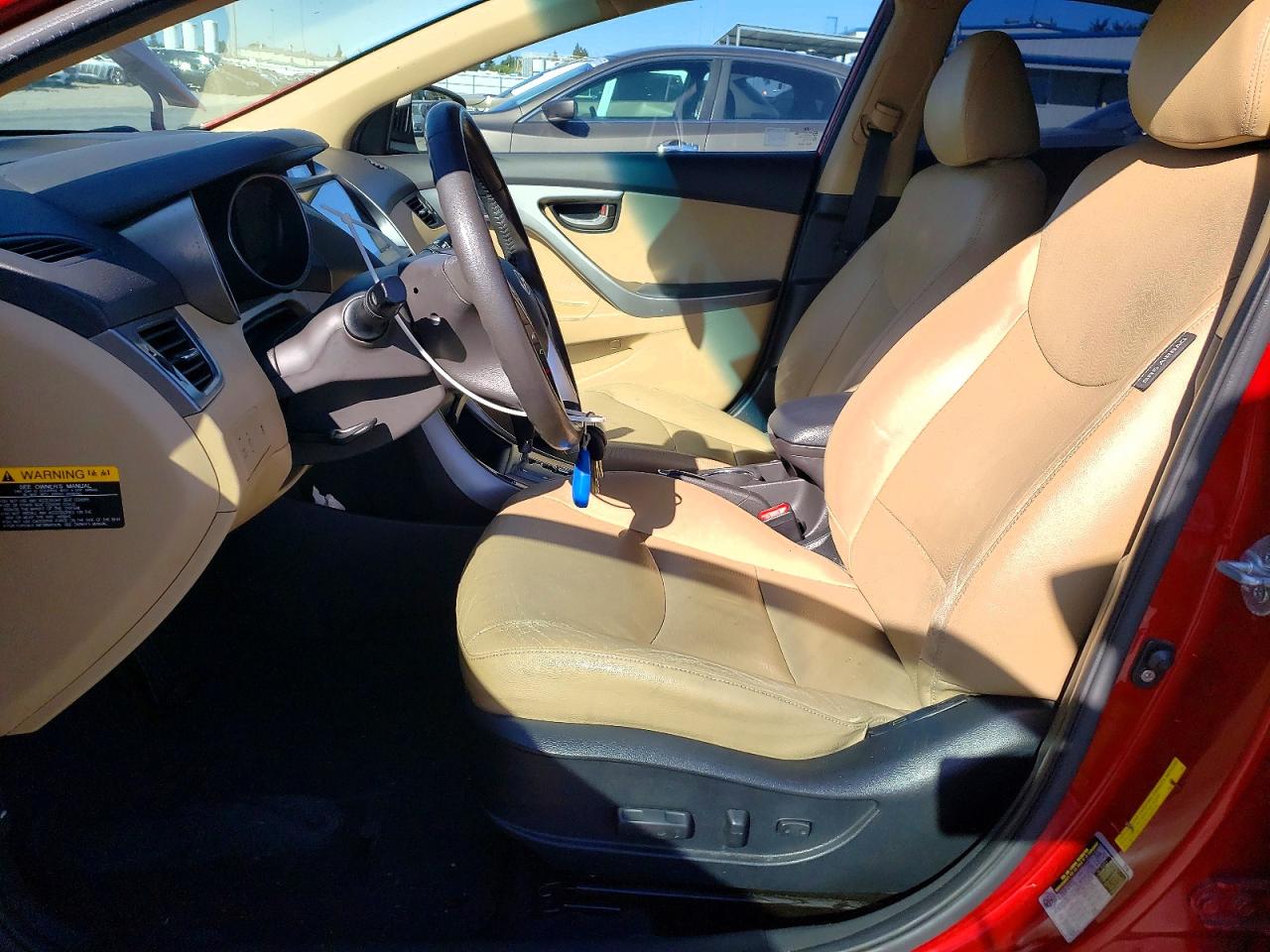 2013 Hyundai Elantra Limited Red vin: KMHDH4AE0DU523153