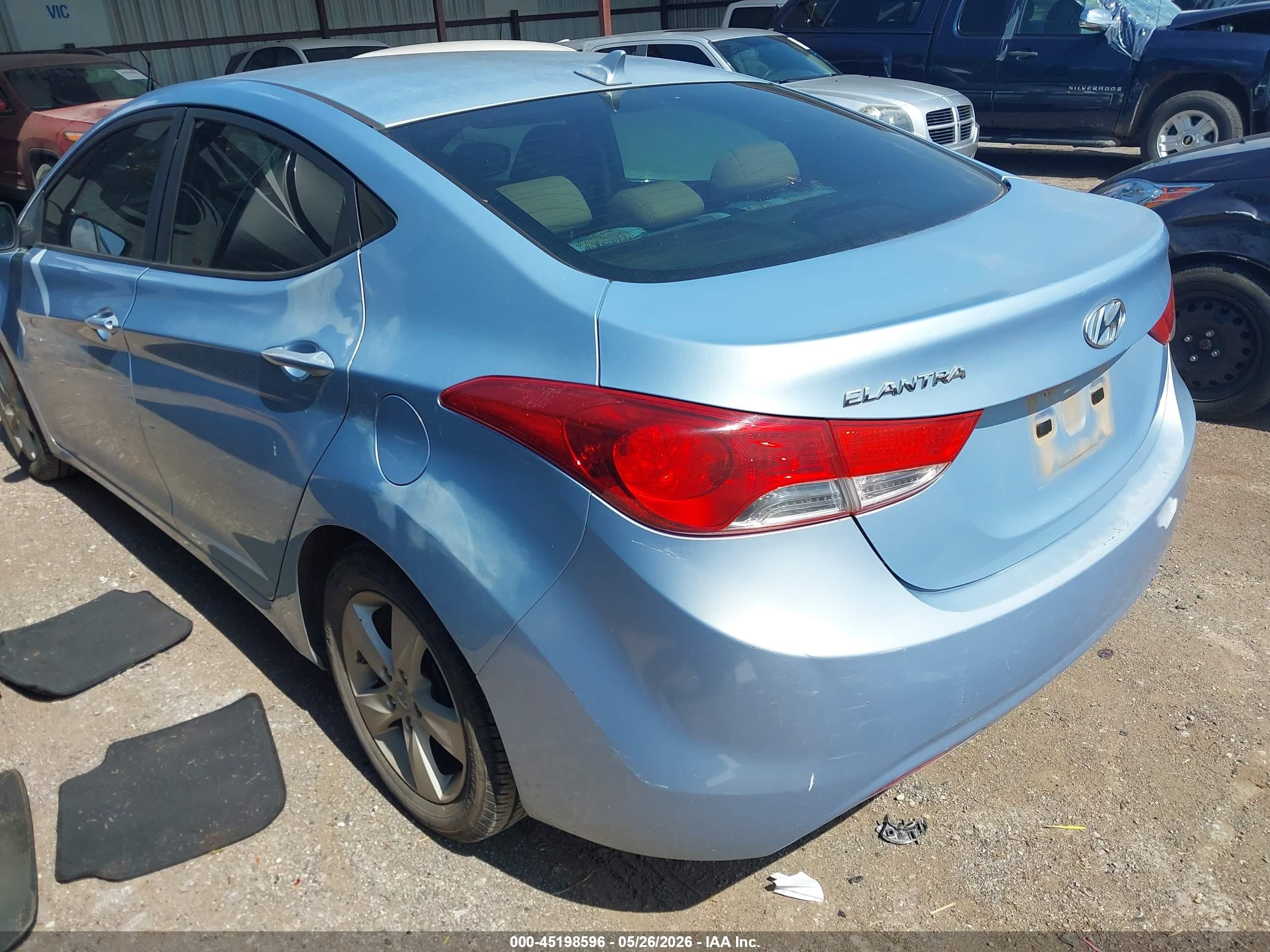 2013 Hyundai Elantra Gls Blue vin: KMHDH4AE0DU524464