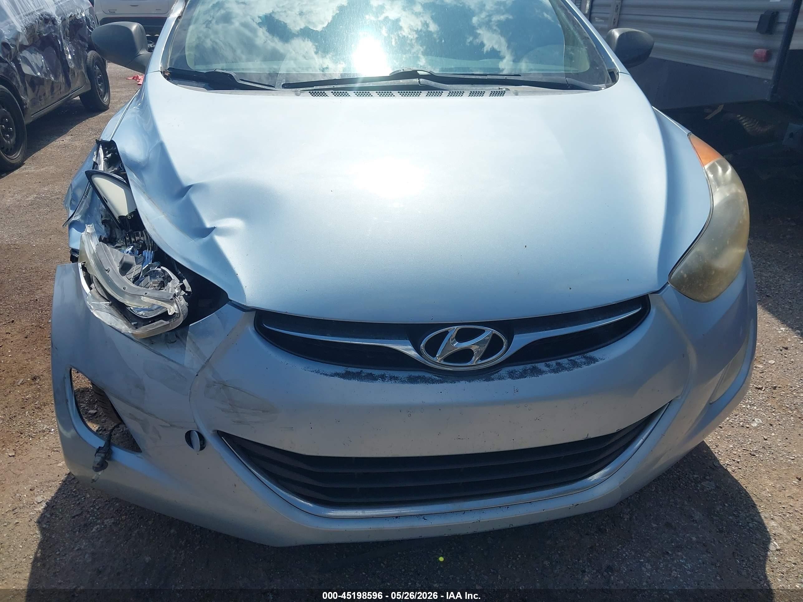 2013 Hyundai Elantra Gls Blue vin: KMHDH4AE0DU524464
