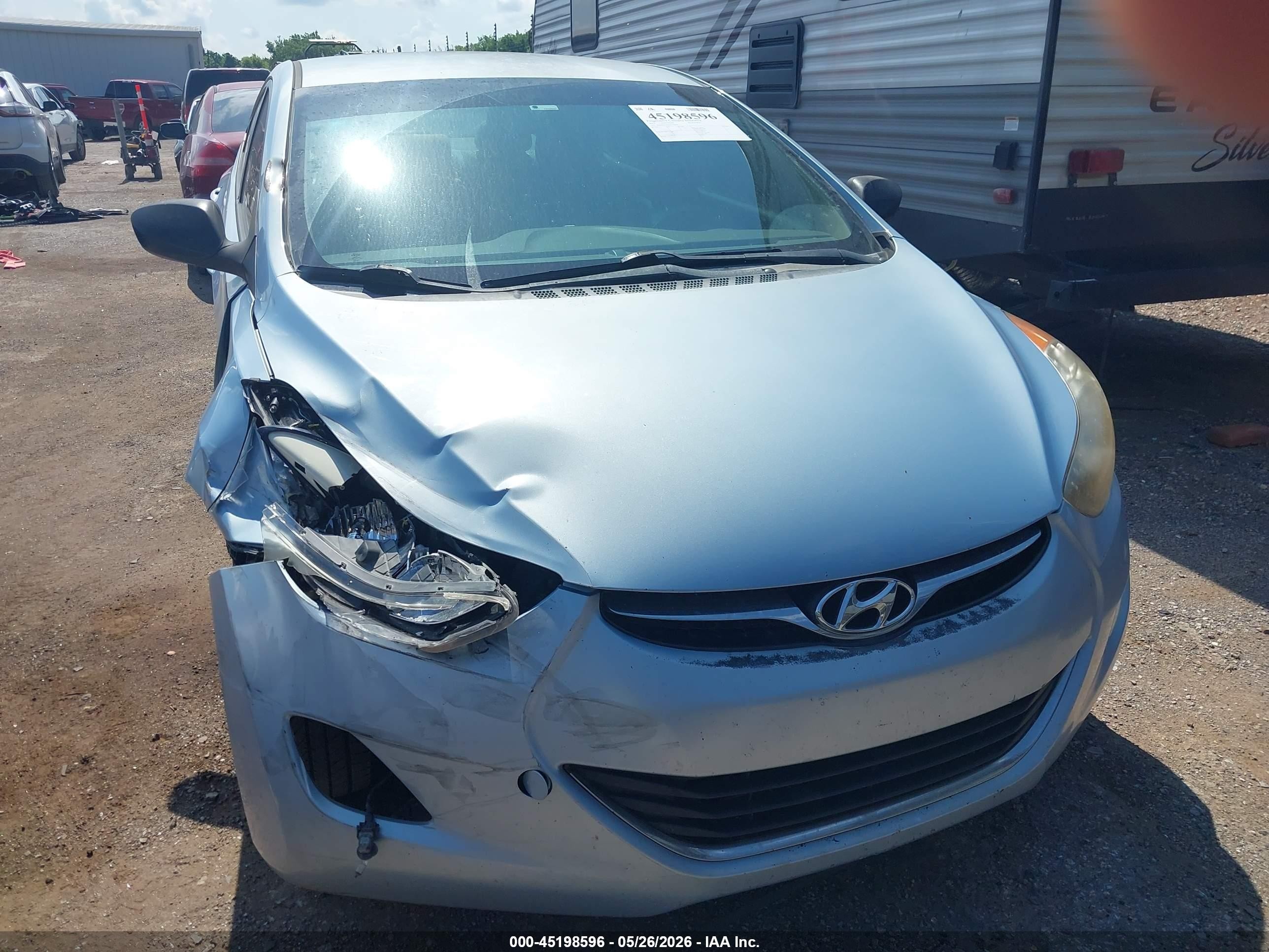 2013 Hyundai Elantra Gls Blue vin: KMHDH4AE0DU524464