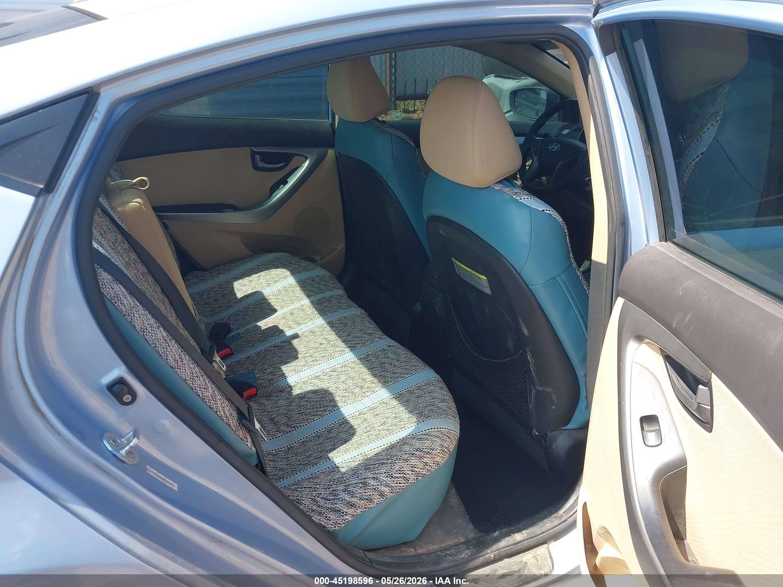 2013 Hyundai Elantra Gls Blue vin: KMHDH4AE0DU524464