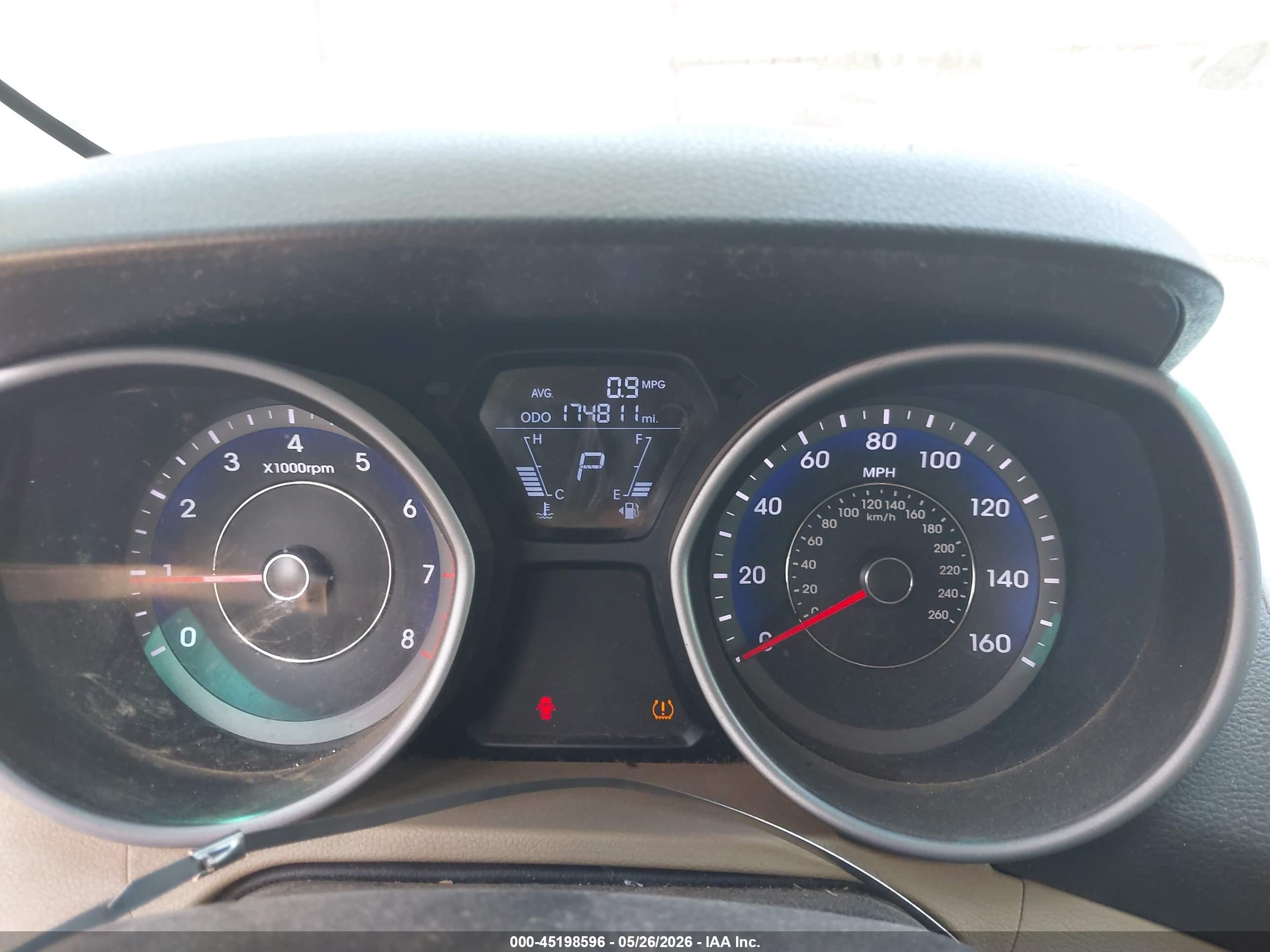 2013 Hyundai Elantra Gls Blue vin: KMHDH4AE0DU524464