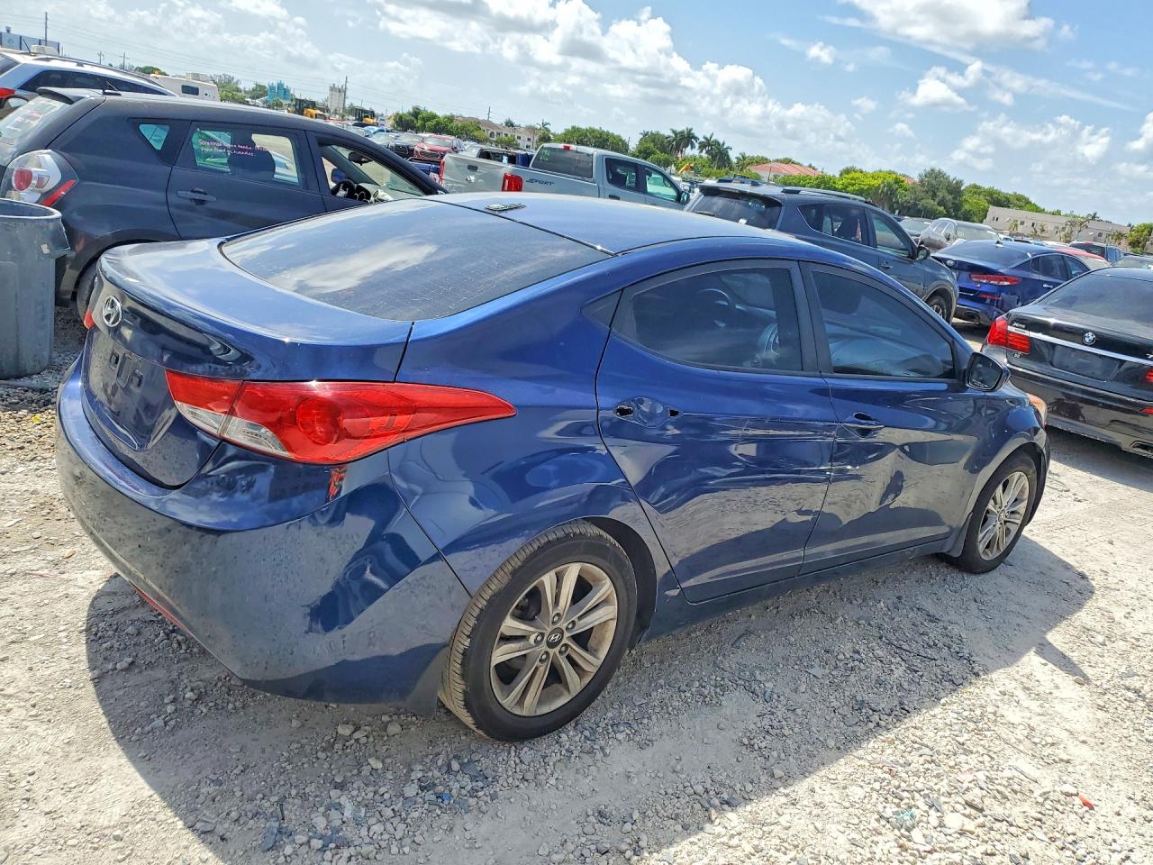 2013 Hyundai Elantra Gls Синий vin: KMHDH4AE0DU524920