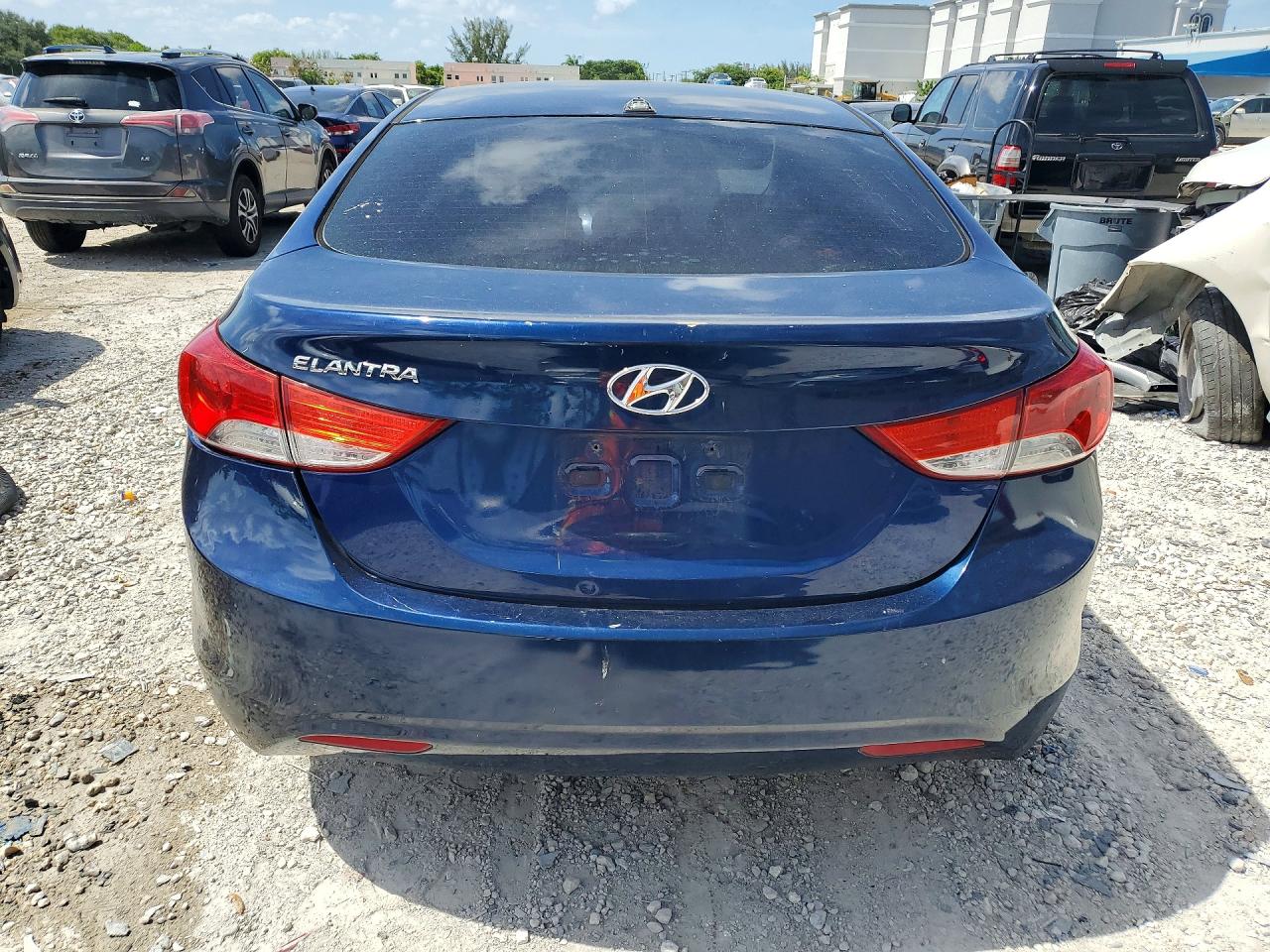 2013 Hyundai Elantra Gls Синий vin: KMHDH4AE0DU524920