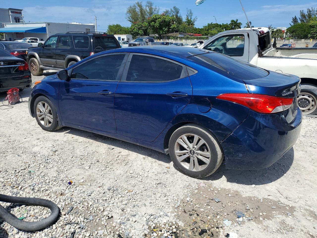 2013 Hyundai Elantra Gls Синий vin: KMHDH4AE0DU524920