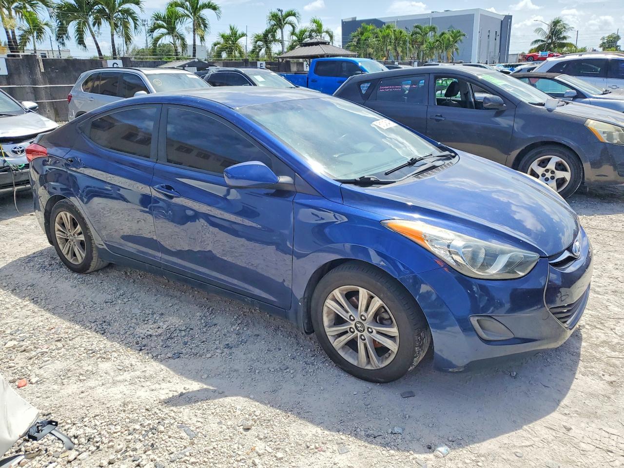 2013 Hyundai Elantra Gls Синий vin: KMHDH4AE0DU524920