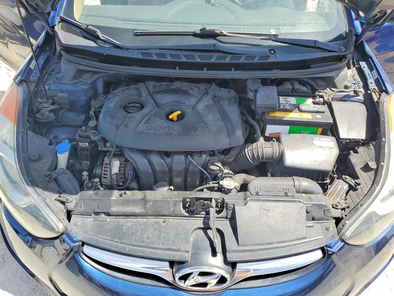 2013 Hyundai Elantra Gls Синий vin: KMHDH4AE0DU524920