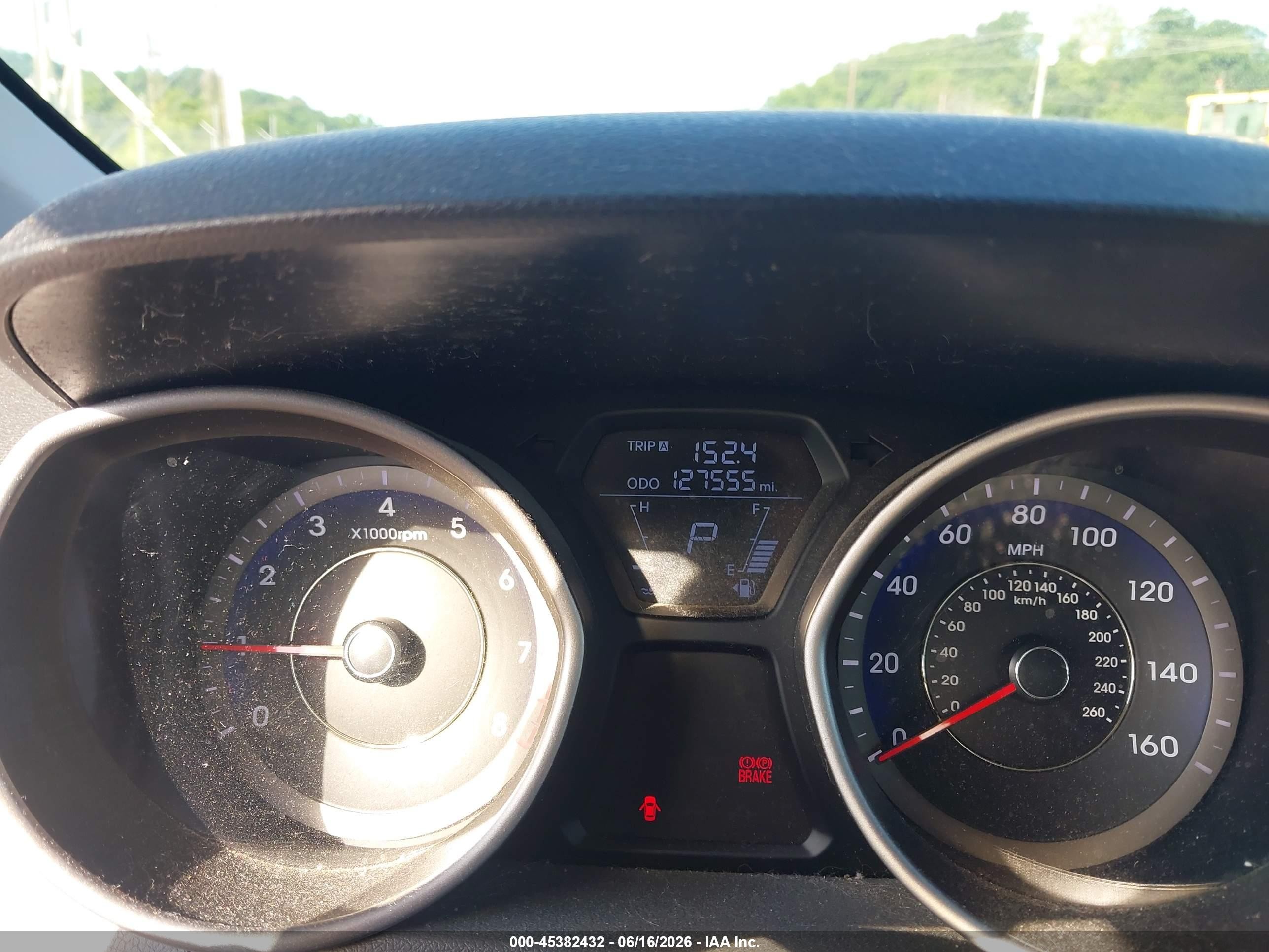 2013 Hyundai Elantra Gls Blue vin: KMHDH4AE0DU530409