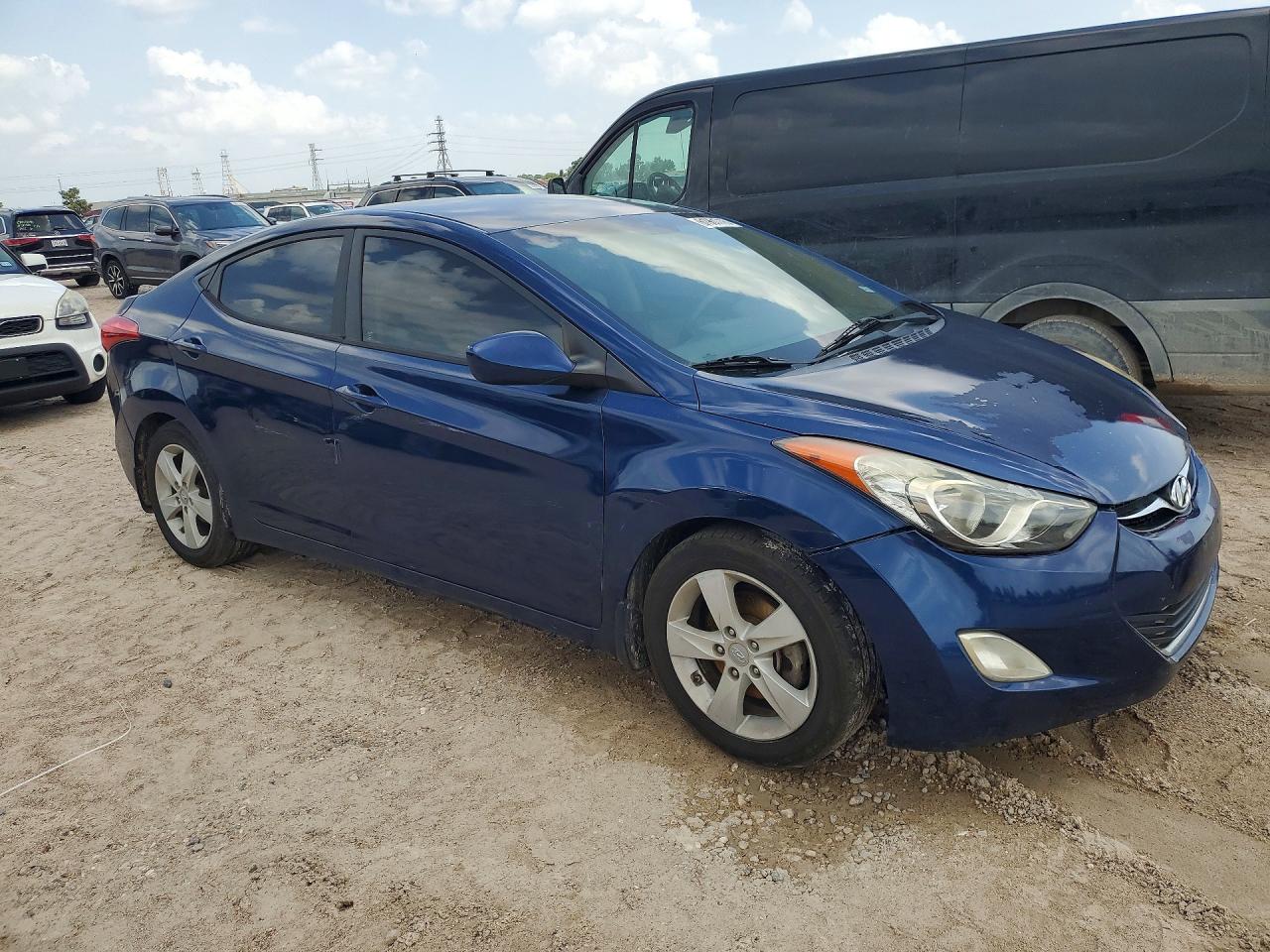 2013 Hyundai Elantra Gls Blue vin: KMHDH4AE0DU534685