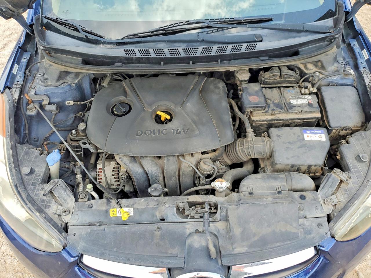 2013 Hyundai Elantra Gls Blue vin: KMHDH4AE0DU534685