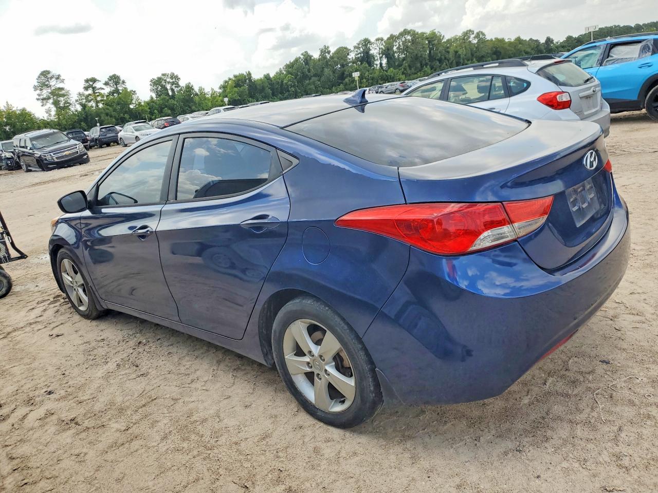2013 Hyundai Elantra Gls Blue vin: KMHDH4AE0DU534685
