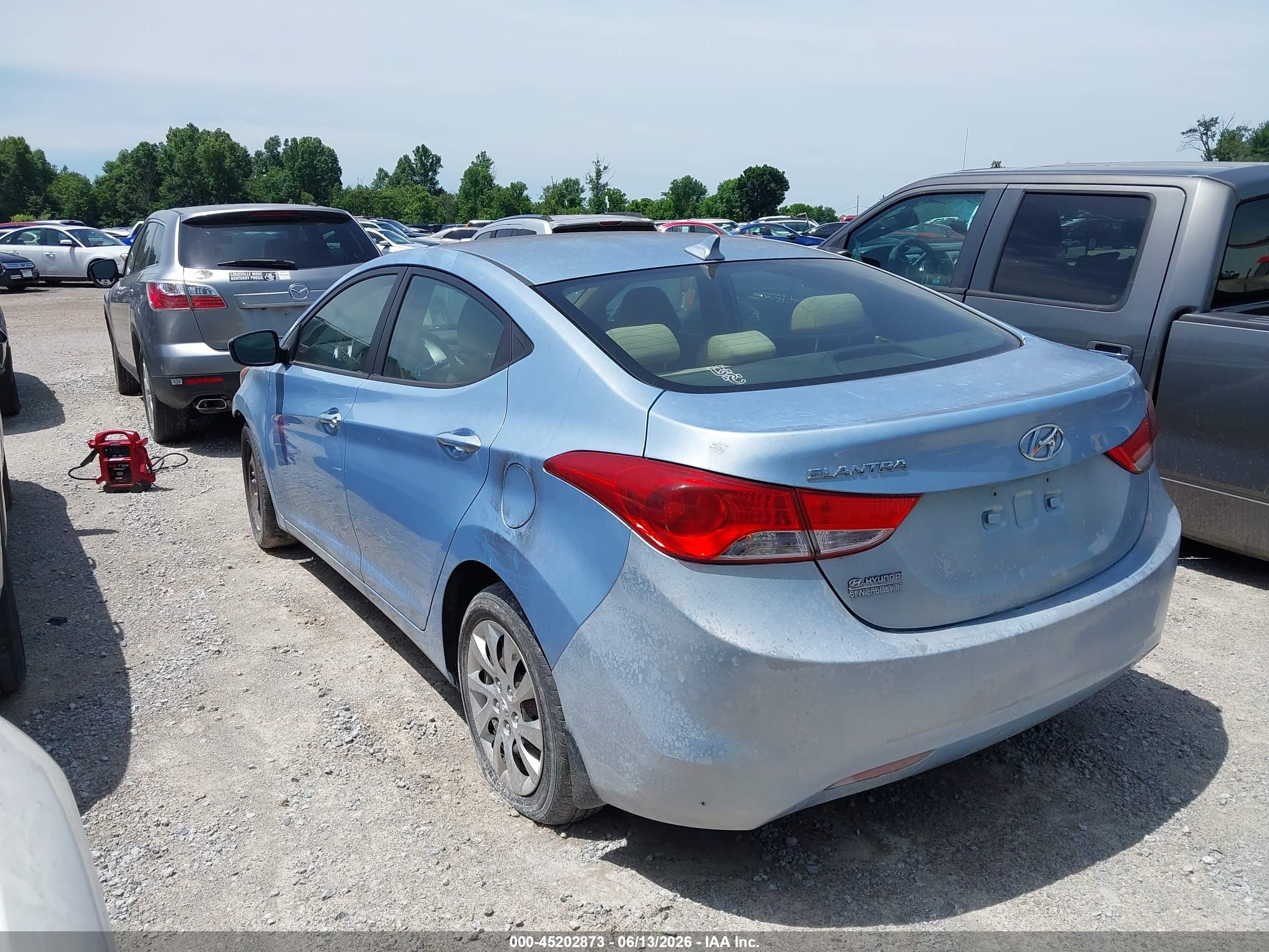 2013 Hyundai Elantra Gls Blue vin: KMHDH4AE0DU535626