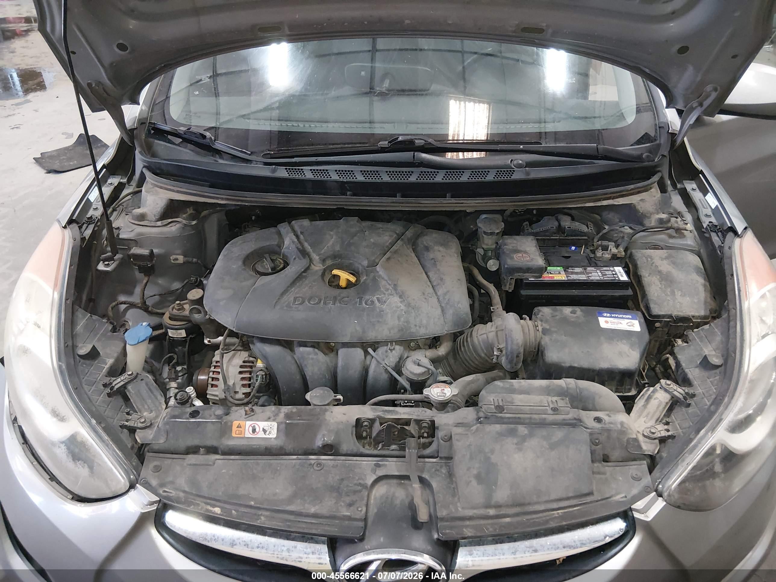 2013 Hyundai Elantra Gls Silver vin: KMHDH4AE0DU588276