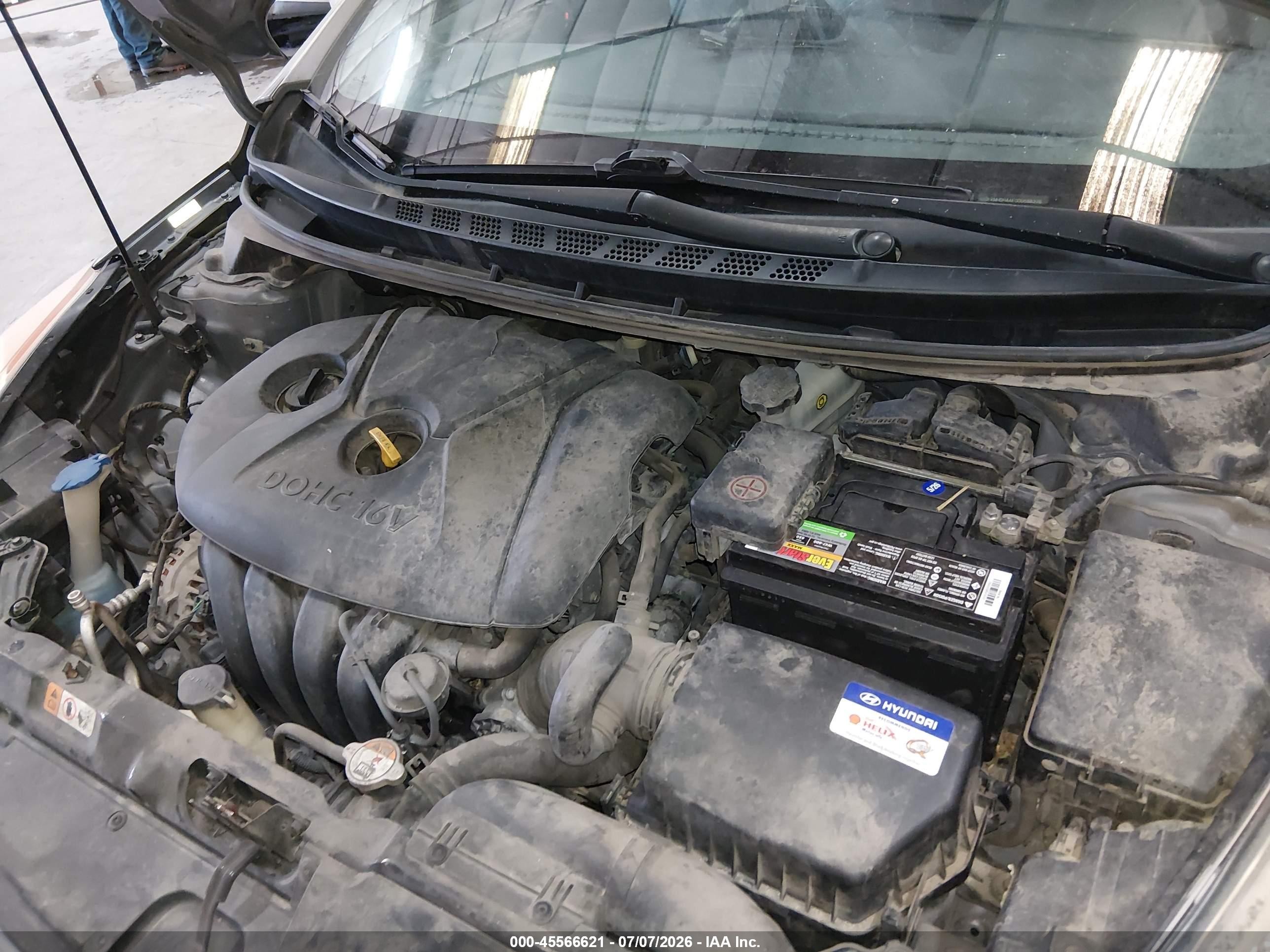 2013 Hyundai Elantra Gls Silver vin: KMHDH4AE0DU588276