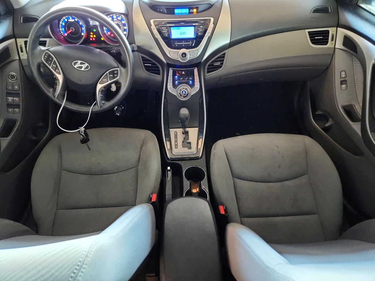 2013 Hyundai Elantra Gls Gray vin: KMHDH4AE0DU606596