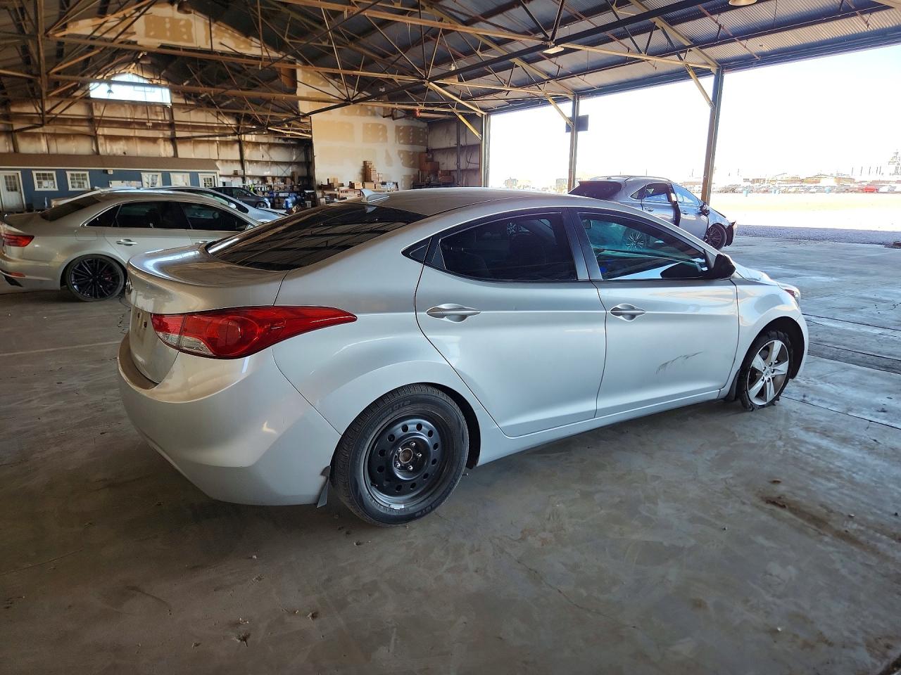 2013 Hyundai Elantra Gls Gray vin: KMHDH4AE0DU606596