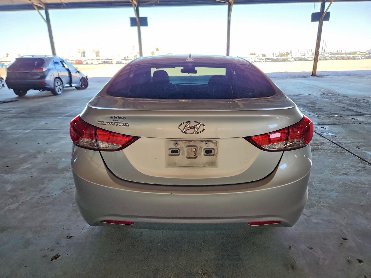 2013 Hyundai Elantra Gls Gray vin: KMHDH4AE0DU606596