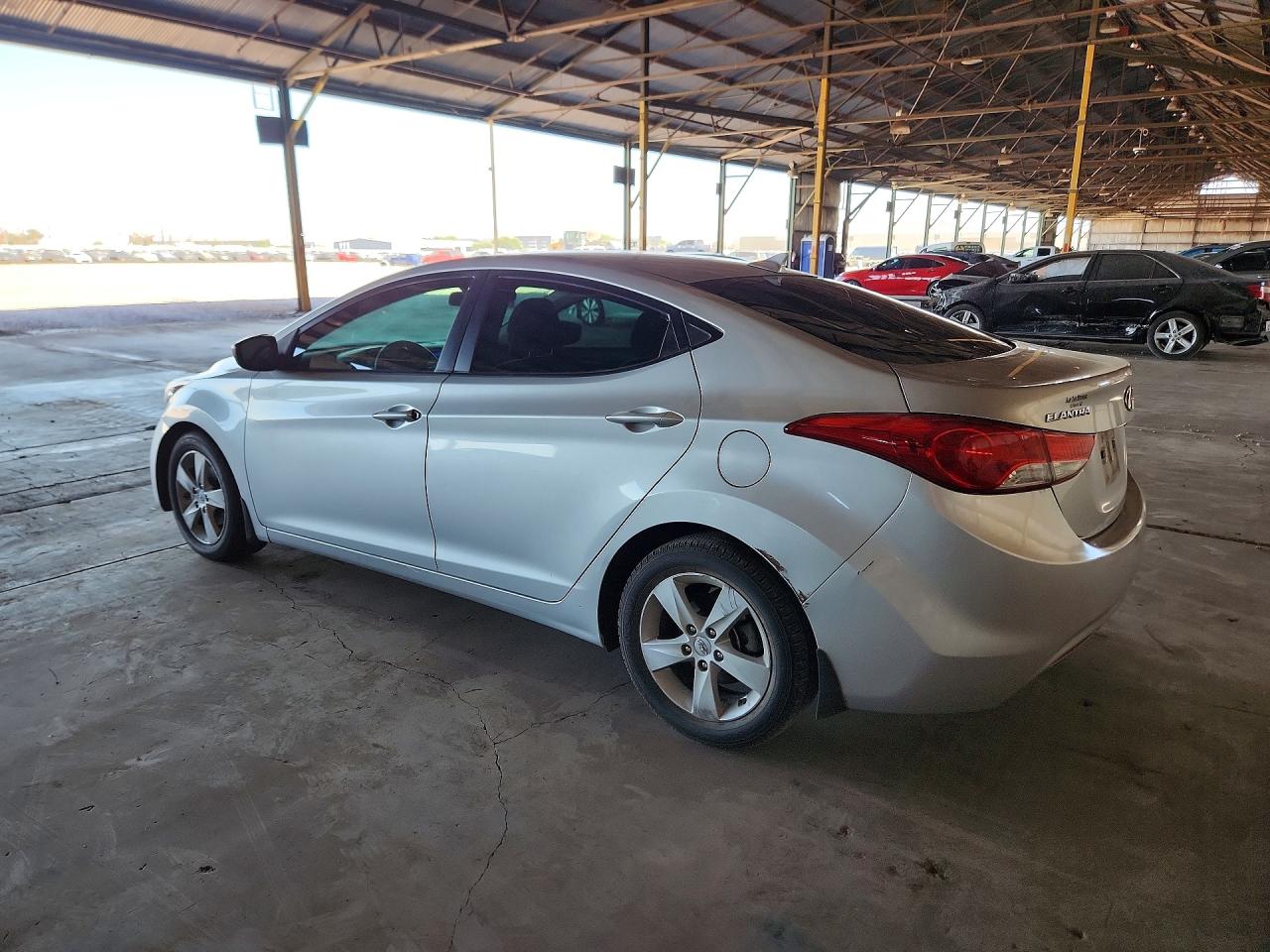2013 Hyundai Elantra Gls Gray vin: KMHDH4AE0DU606596