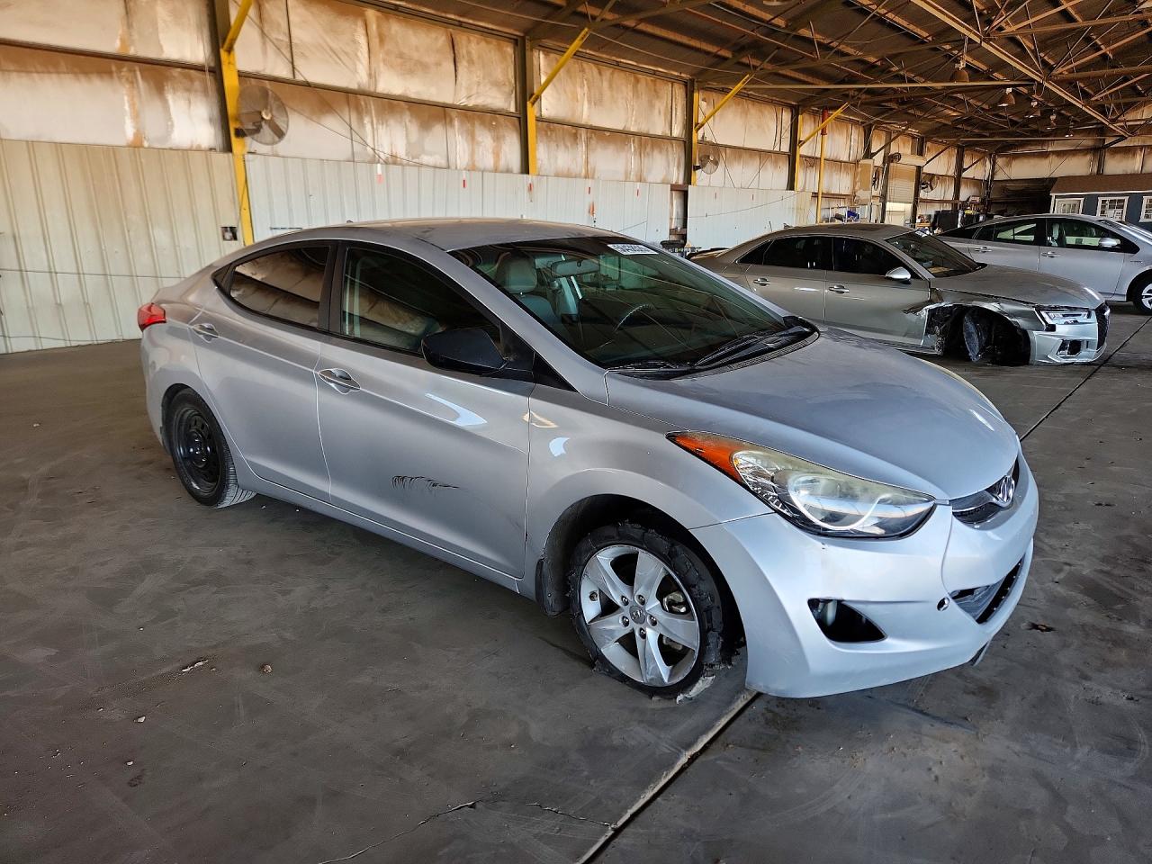 2013 Hyundai Elantra Gls Gray vin: KMHDH4AE0DU606596