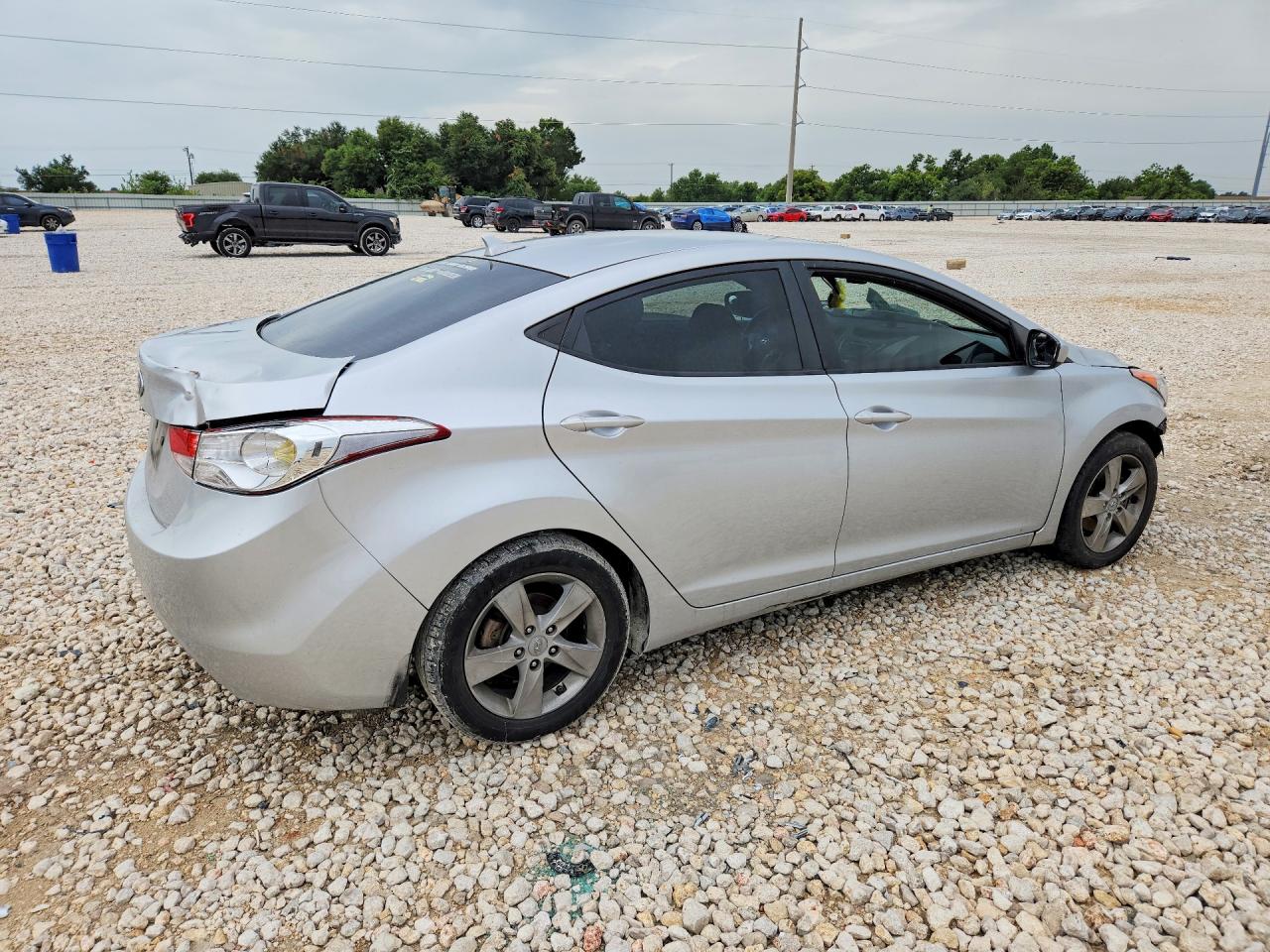 2013 Hyundai Elantra Gls Gray vin: KMHDH4AE0DU616819