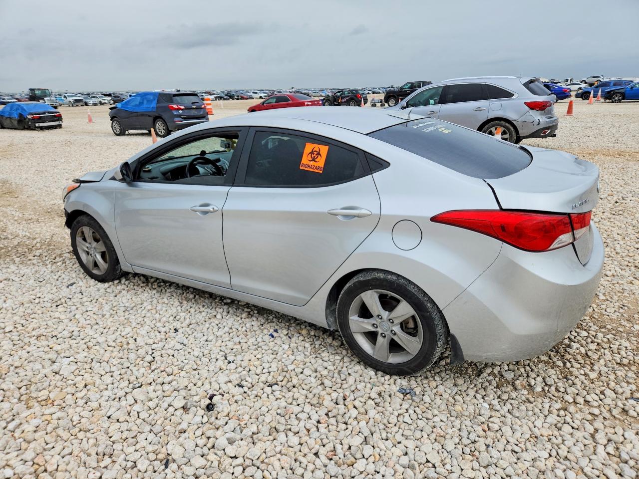 2013 Hyundai Elantra Gls Gray vin: KMHDH4AE0DU616819
