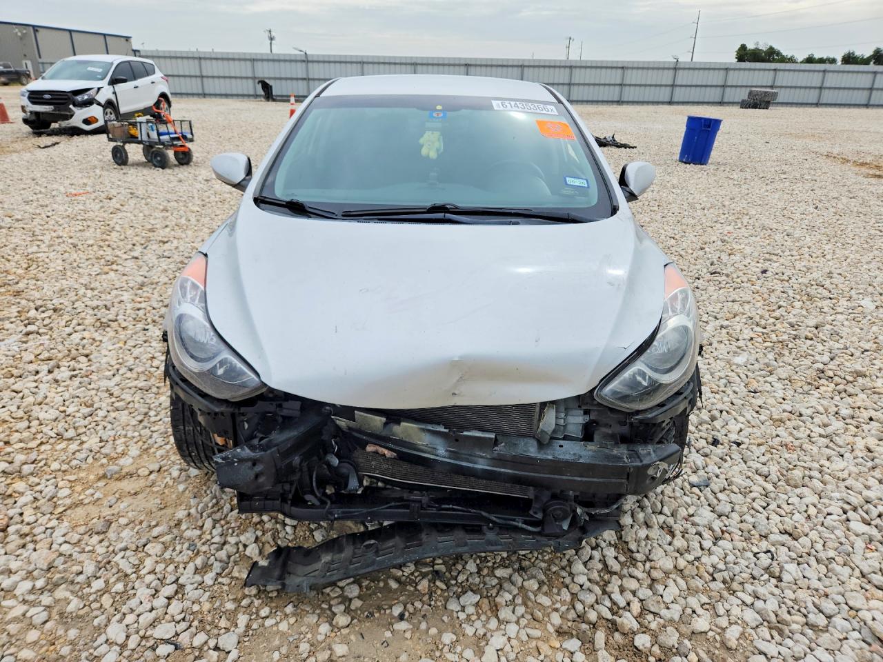 2013 Hyundai Elantra Gls Gray vin: KMHDH4AE0DU616819