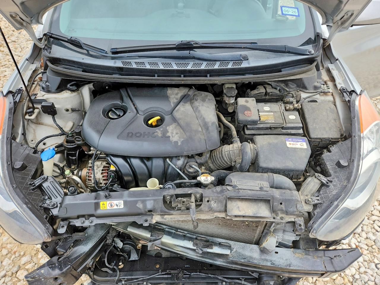 2013 Hyundai Elantra Gls Gray vin: KMHDH4AE0DU616819