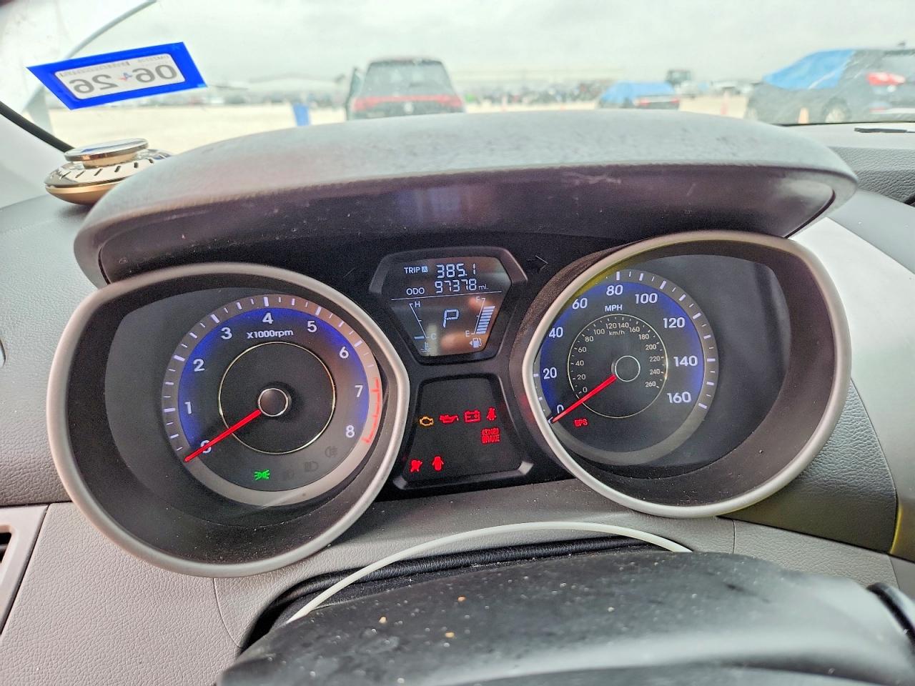 2013 Hyundai Elantra Gls Gray vin: KMHDH4AE0DU616819
