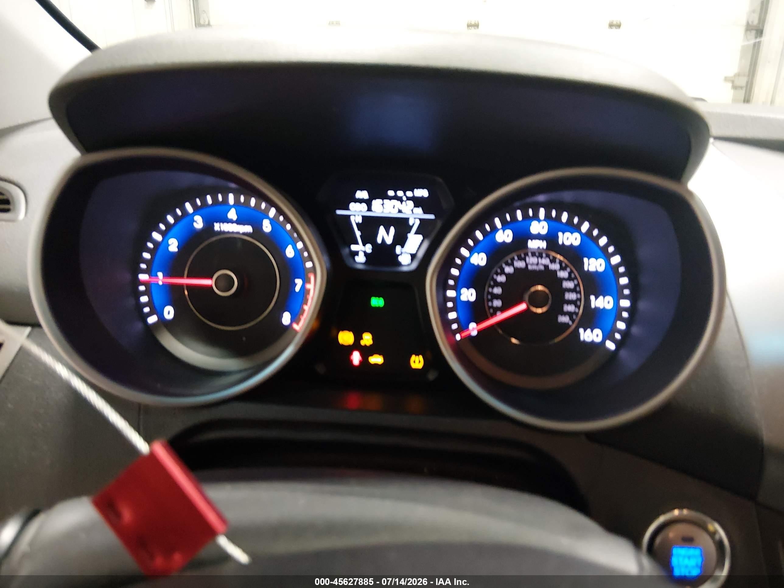 2013 Hyundai Elantra Limited Серый vin: KMHDH4AE0DU627514