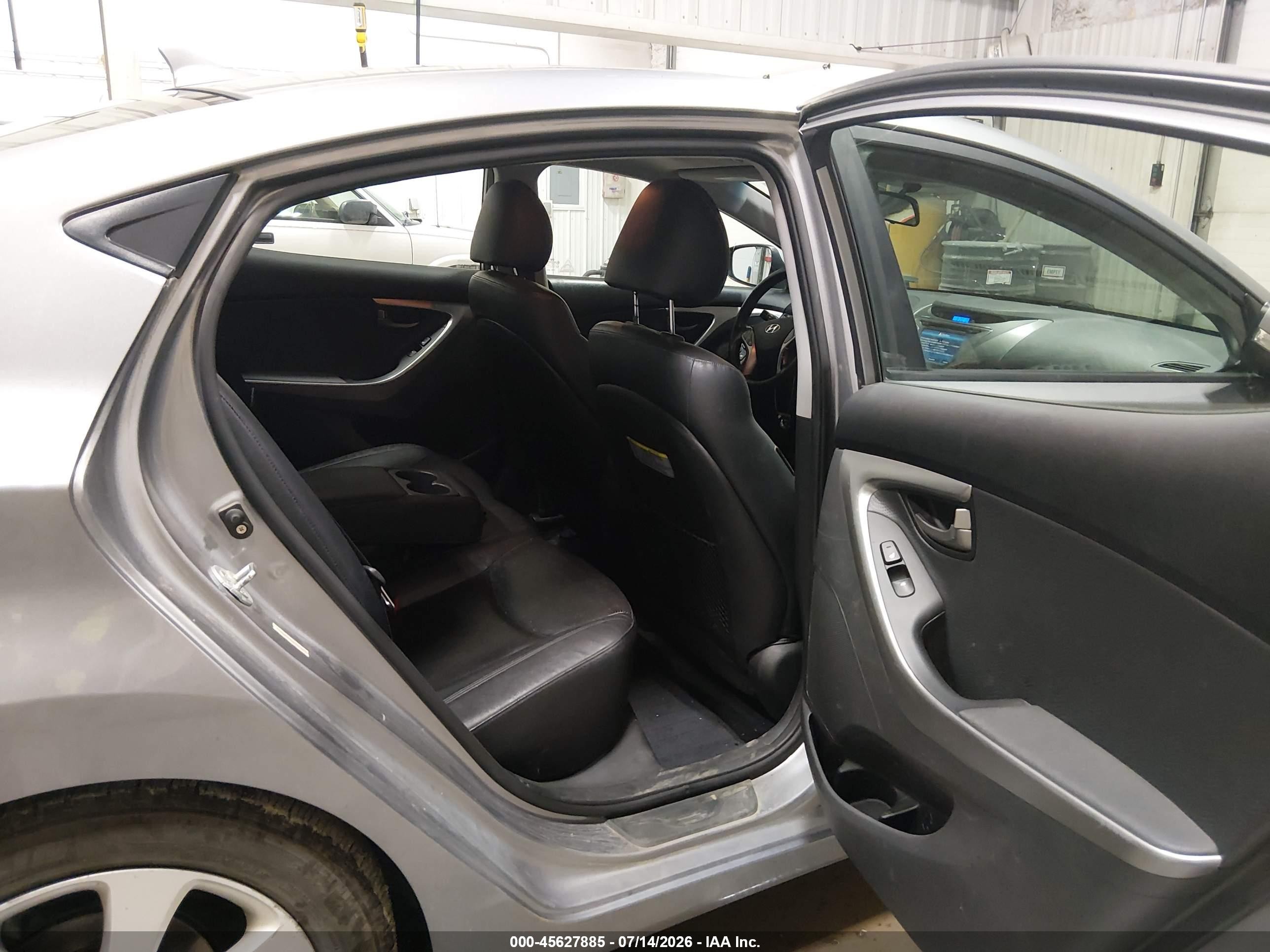 2013 Hyundai Elantra Limited Серый vin: KMHDH4AE0DU627514