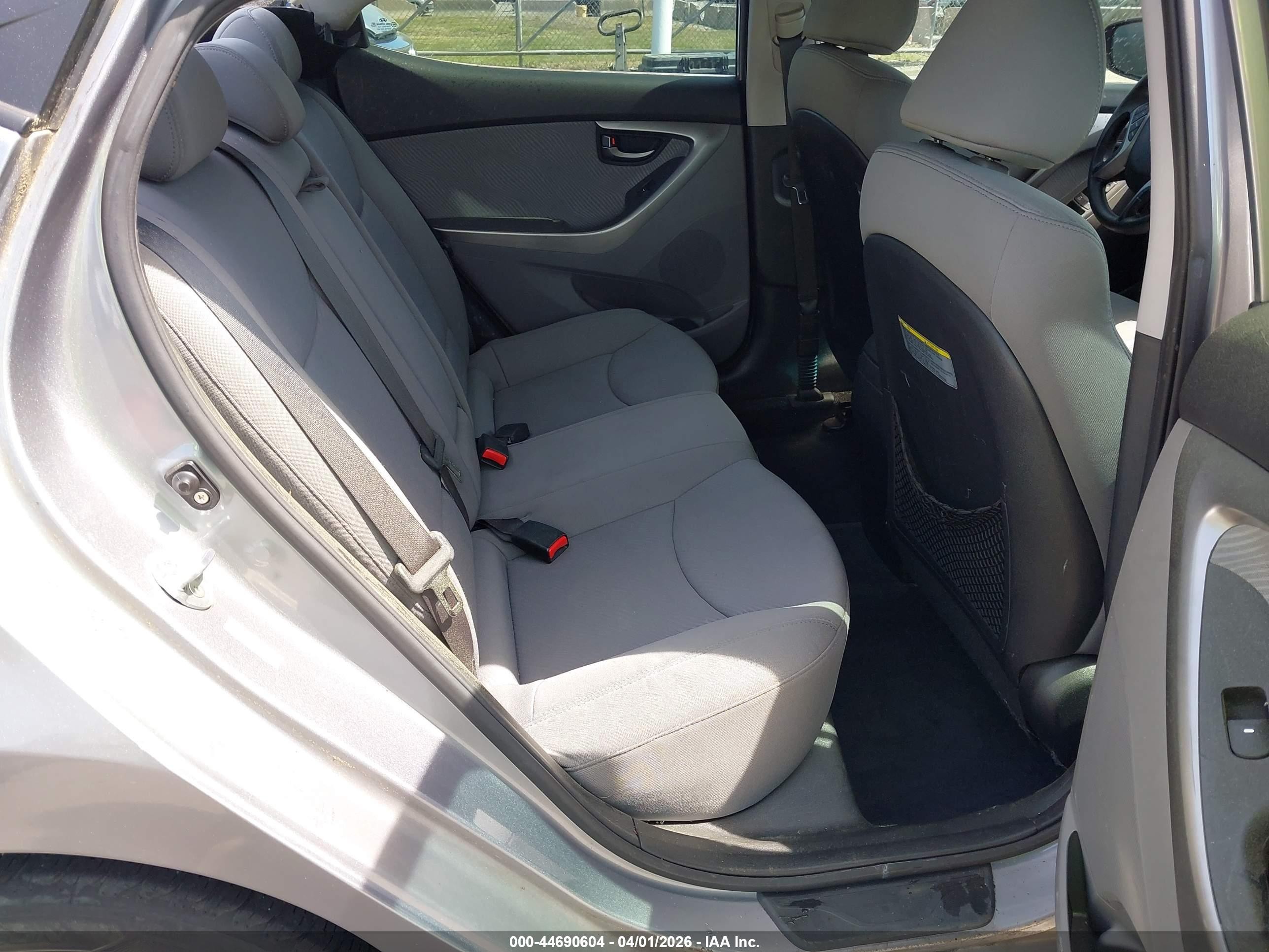 2013 Hyundai Elantra Gls Gray vin: KMHDH4AE0DU665616