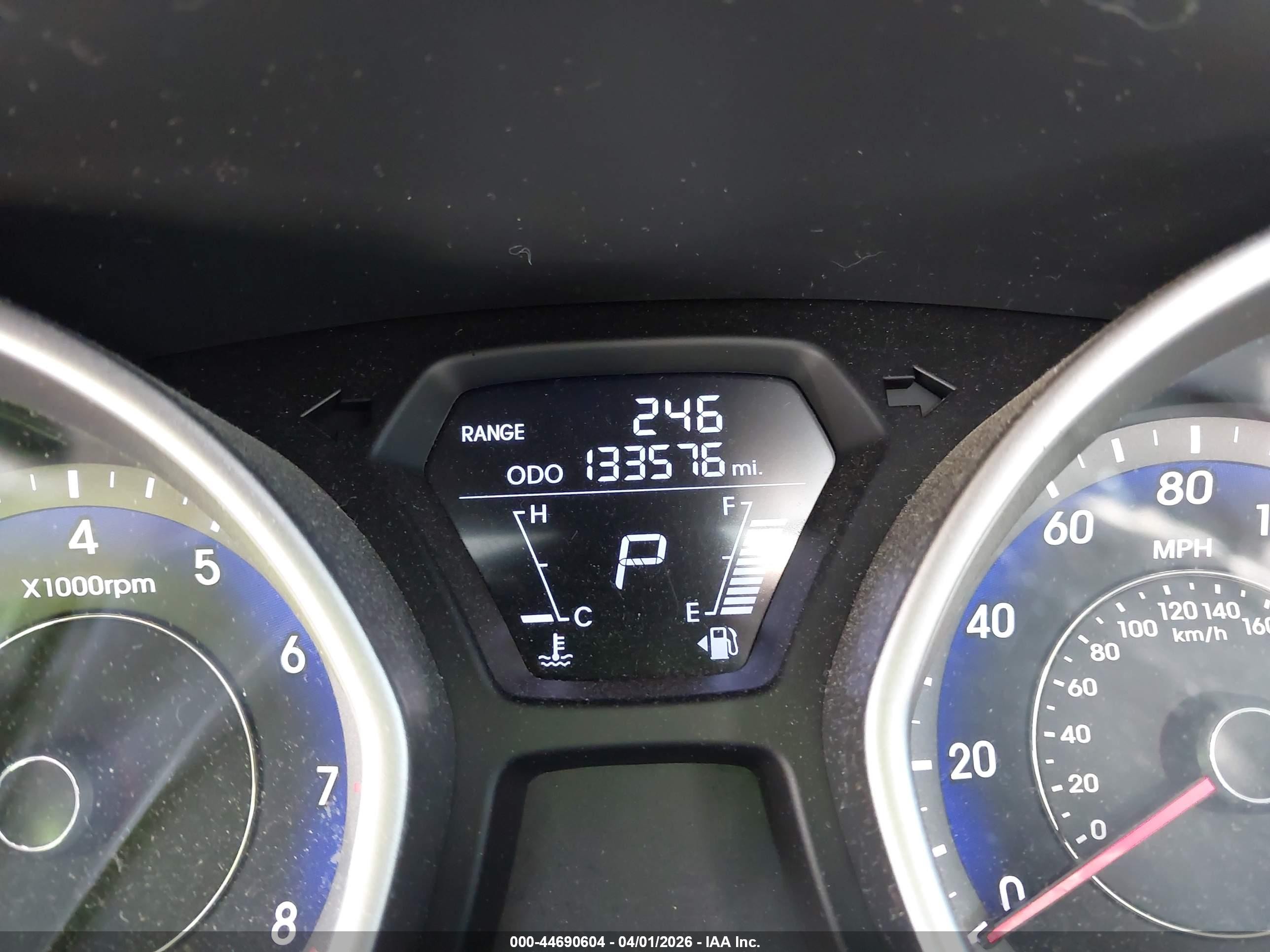 2013 Hyundai Elantra Gls Gray vin: KMHDH4AE0DU665616
